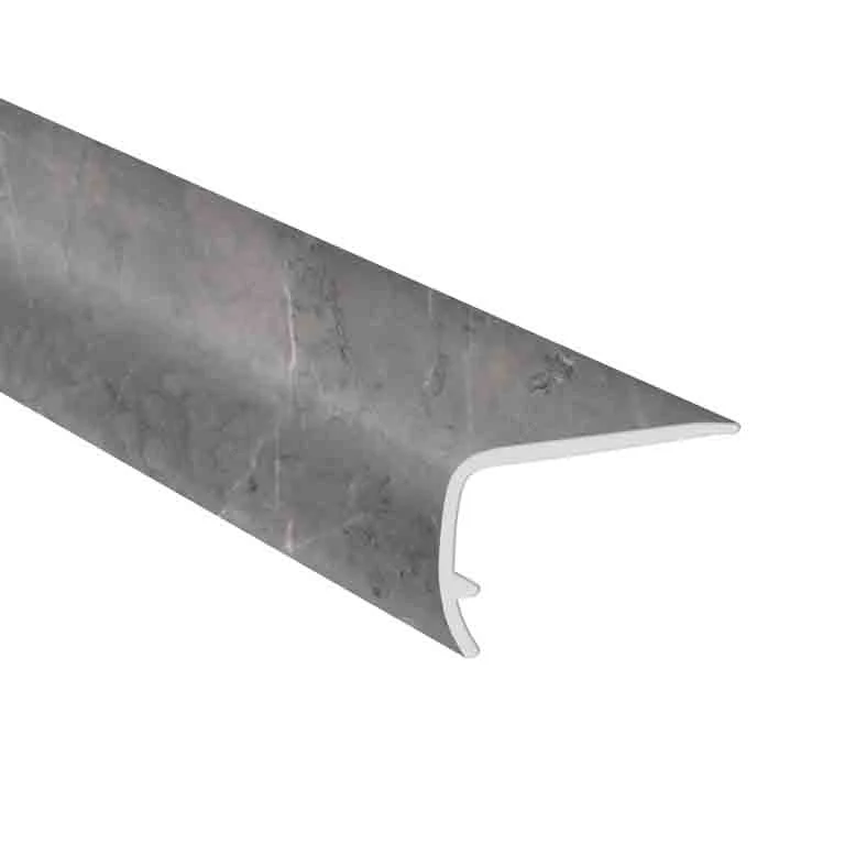 Grigio Terrazzo Waterproof 2.25 in wide x 7.5 ft Length Low Profile Stair Nose