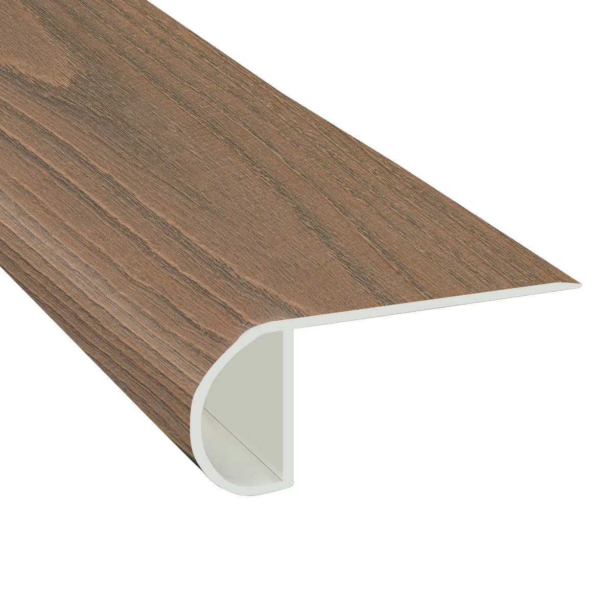 Hamburg Harvest Oak Waterproof Hybrid Resilient 1in. T x 2.25in. W x 7.5ft. L Low Profile Stair Nose