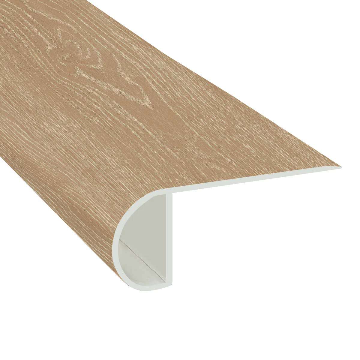 Lake Lager Oak Hybrid Resilient Waterproof 2.25 in wide x 7.5 ft Length Low Profile Stair Nose