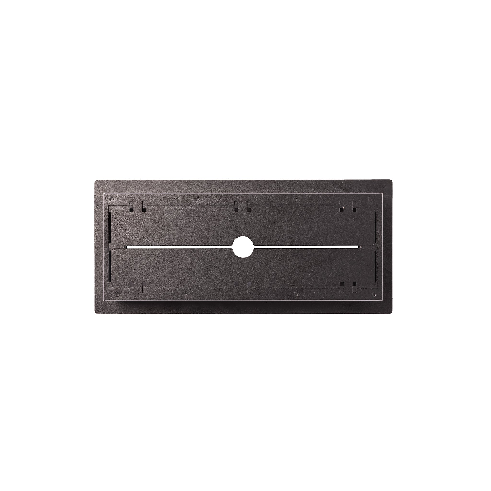 Luxe - Framed Steel Floor Vent Matte Black 8x30"