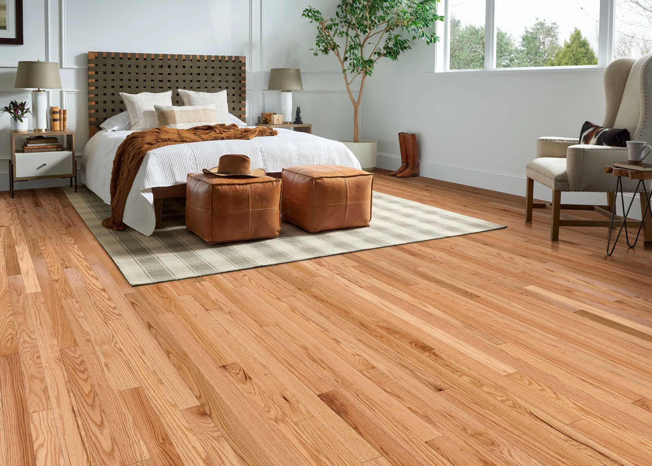 3/4 in. Natural Oak High Gloss Prefinished Solid Hardwood Flooring 2.25 in. Wide