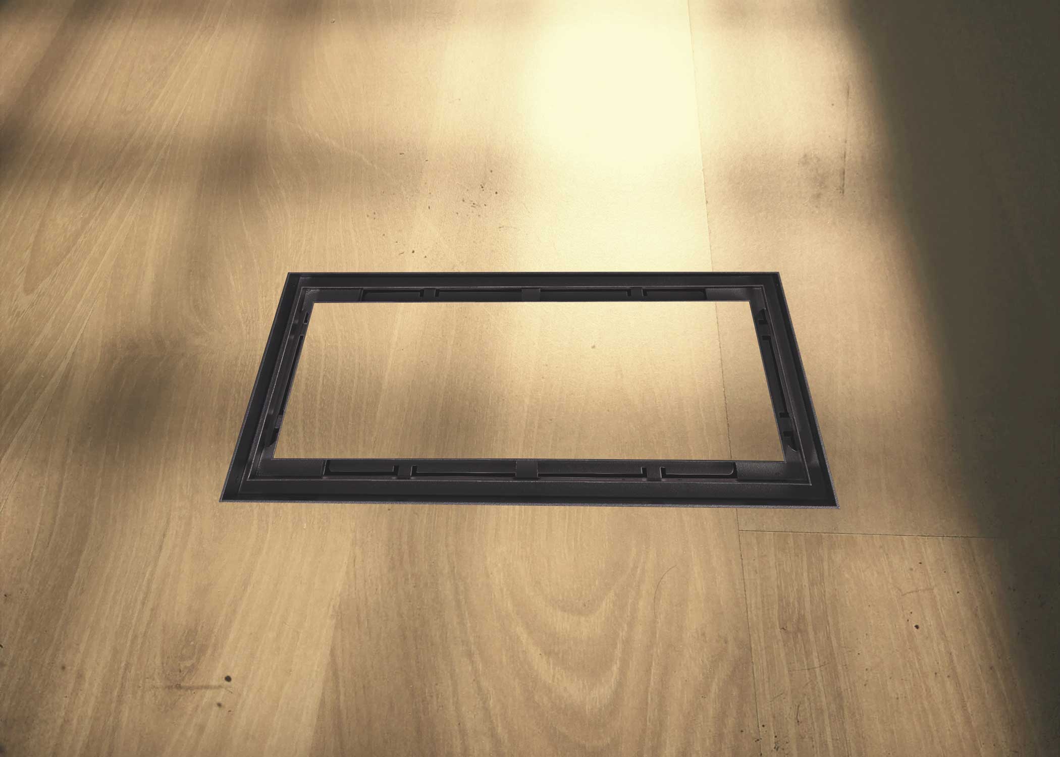 Luxe+ - Flush Floor Vent Matte Black 6x14"