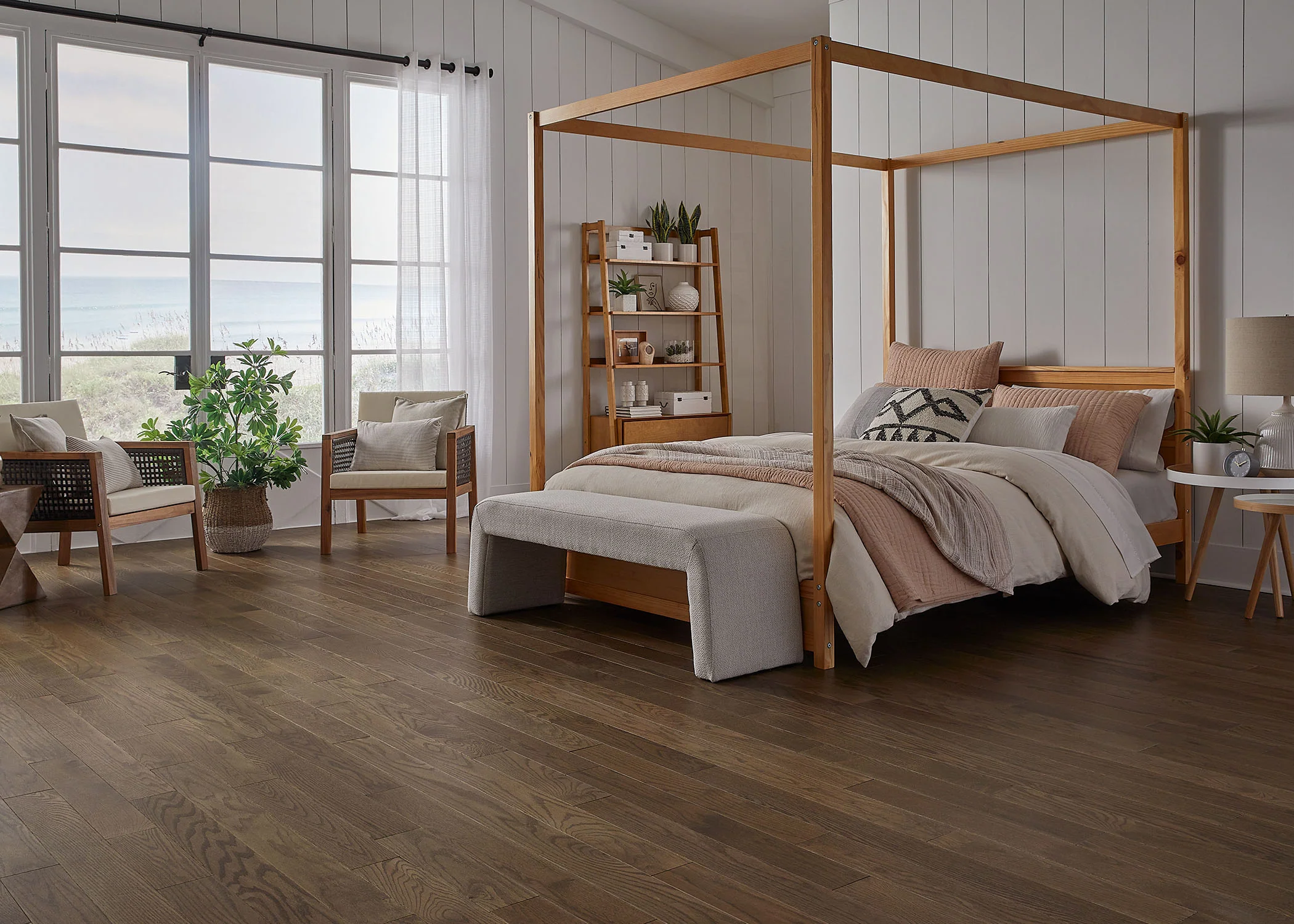 3/4 in. Arctic Hunter Oak Prefinished Solid Hardwood Flooring 4 in. Wide