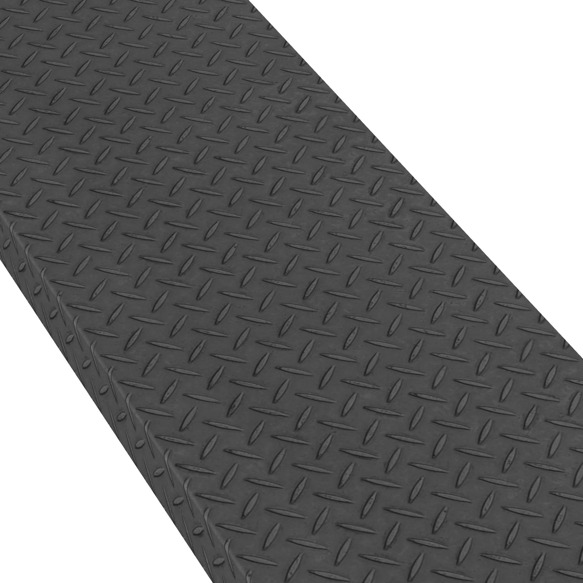 Machined Black 48 in Length Square Retro Fit Tread