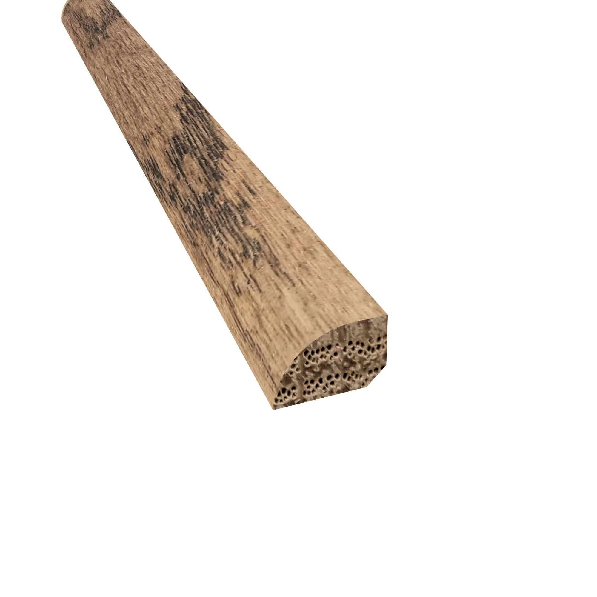 Prefinished Arctic Hunter Oak Hardwood 1/2 in. Thick x 0.75 in. Wide x 78 in. Length Shoe Molding