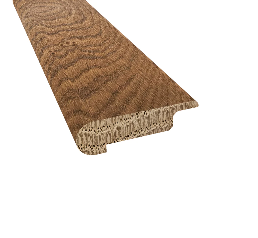 Prefinished Big Horn Oak 3/8 in. Thick x 2.75 in. Wide x 6.5 ft. Length Overlap Stair Nose
