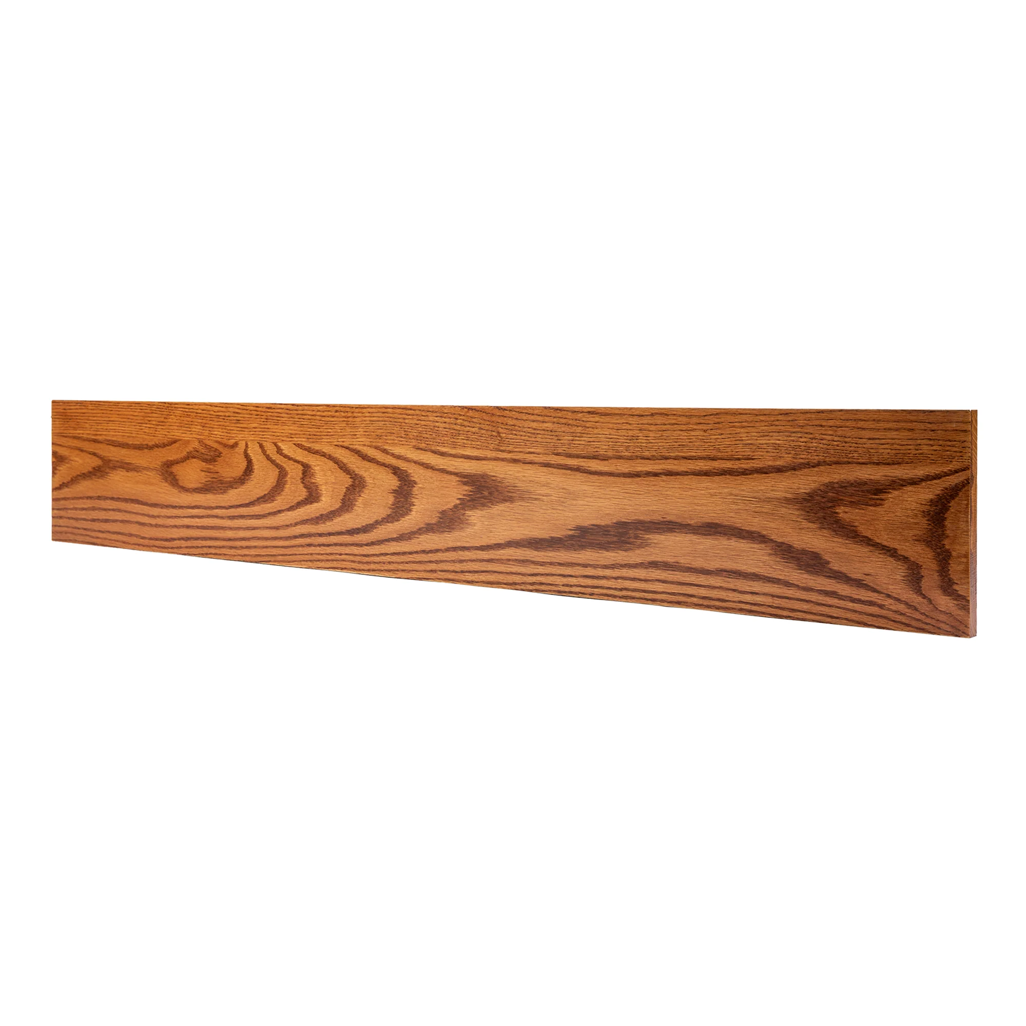 Prefinished Classic Gunstock Oak 3/4 in. Thick x 7.5 in. Wide x 48 in. Length Riser