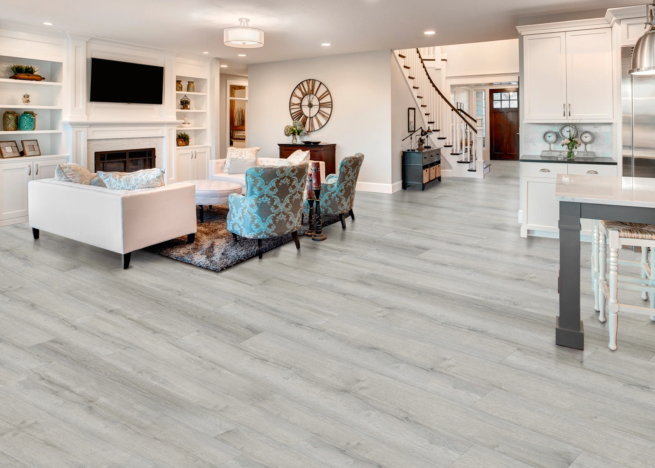 5mm w/pad Daydream Meadow Oak Waterproof Rigid Vinyl Plank Flooring 6 in. Wide x 48 in. Long