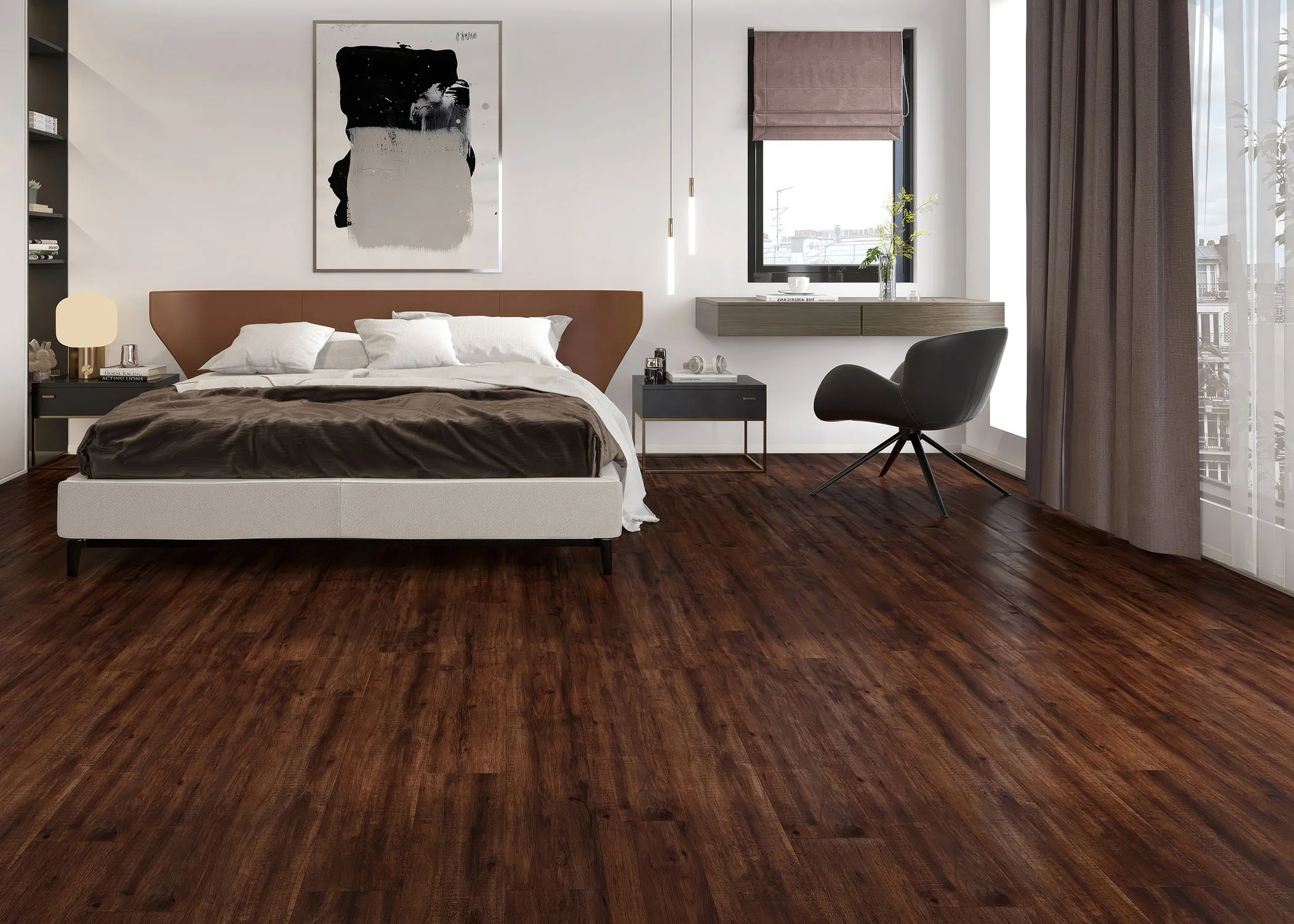 5mm w/pad Horizon Hickory Waterproof Rigid Vinyl Plank Flooring 7.09 in. Wide x 48 in. Long