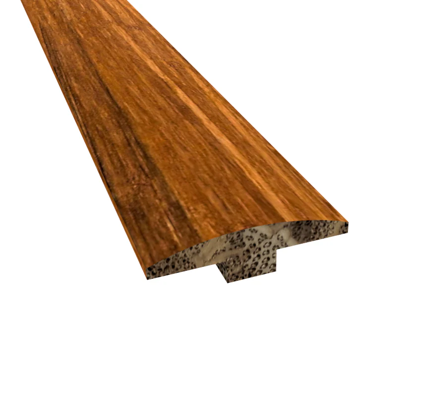 Prefinished Distressed Raleigh Bamboo 2 in. Wide x 72 in. Length T-Molding