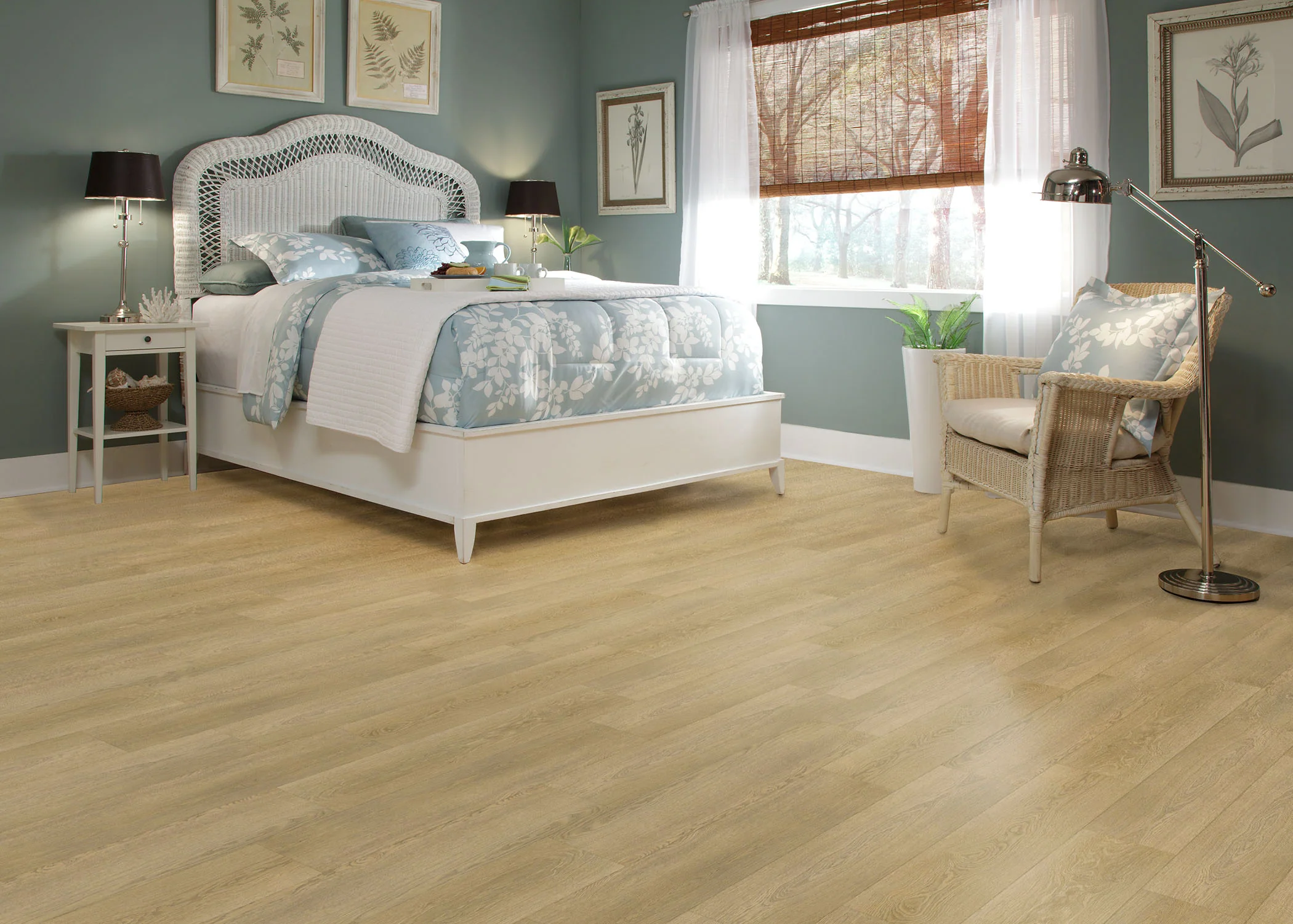 6mm w/pad Merritt Oak Waterproof Rigid Vinyl Plank Flooring 7.1 in. Wide x 48 in. Long