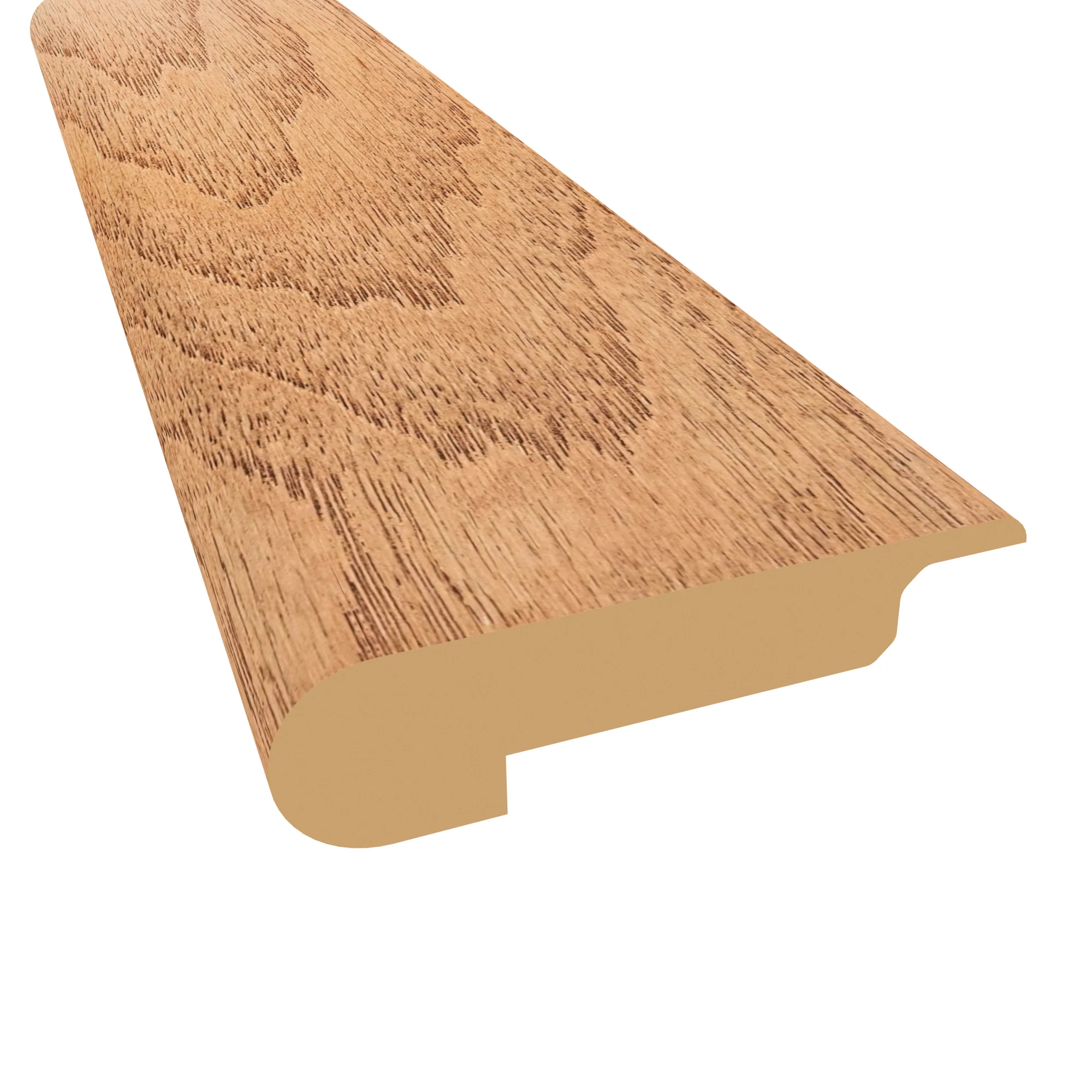 Prefinished Golden Valley Hickory Hardwood 3/8 in. Thick x 2.75 in. Wide x 78 in. Length Stair Nose
