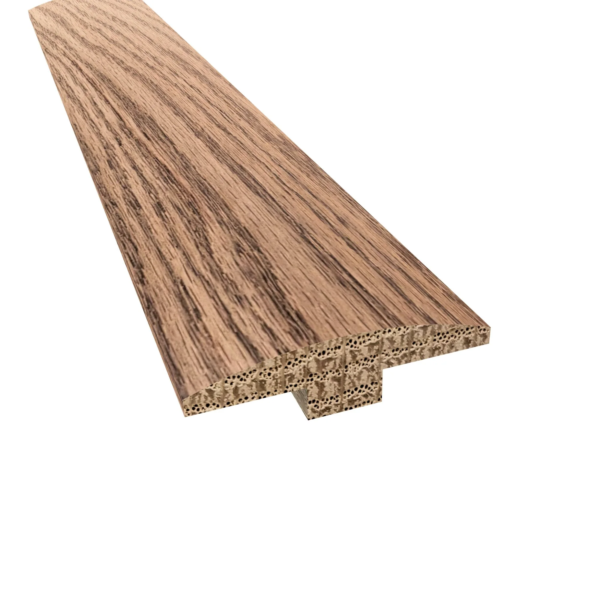Prefinished Hidden Acres Oak 2 in. Wide x 6.5 ft. Length T-Molding