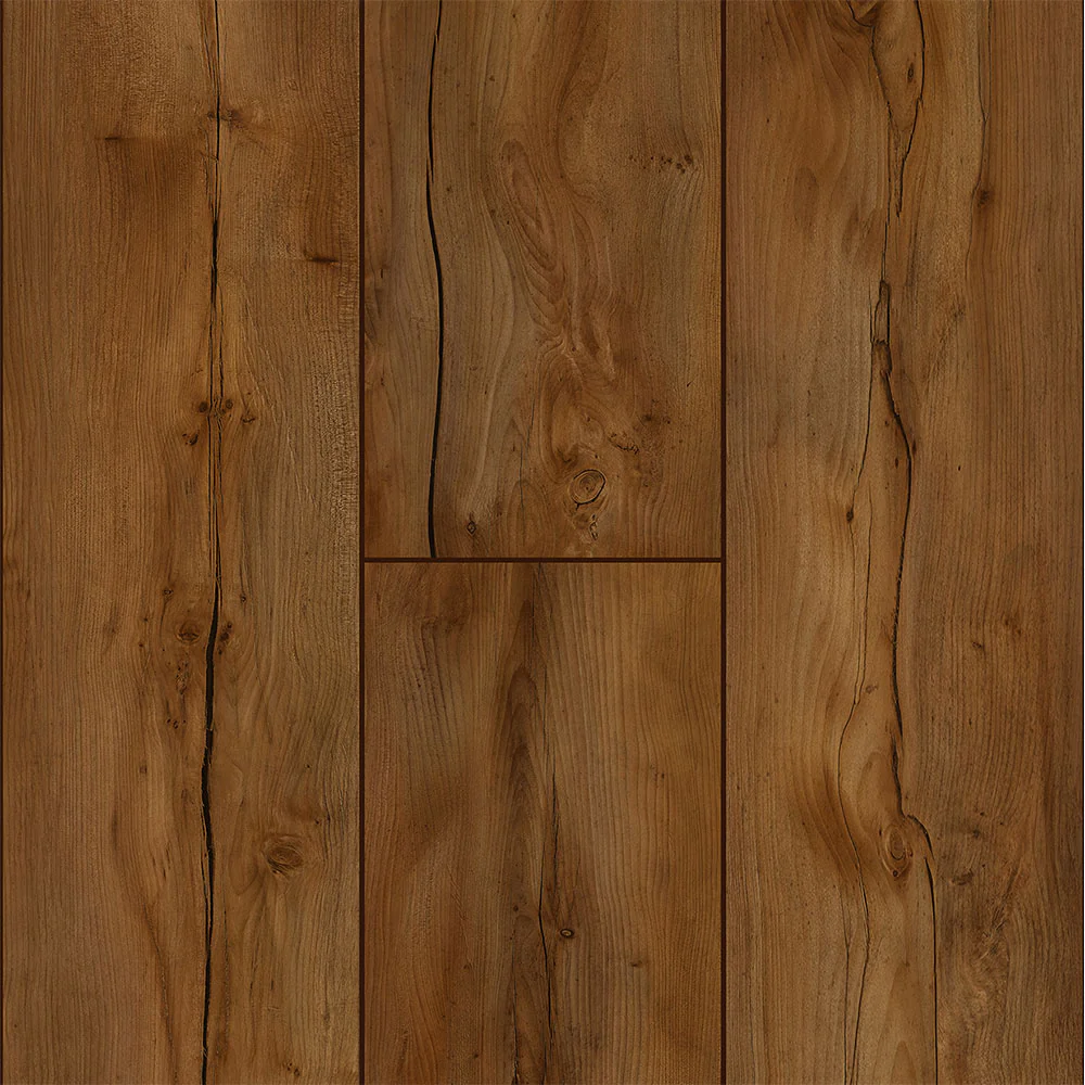 10mm Amber Crest Oak w/ pad Water-Resistant Laminate Flooring 8.03 in. Wide x 48 in. Long