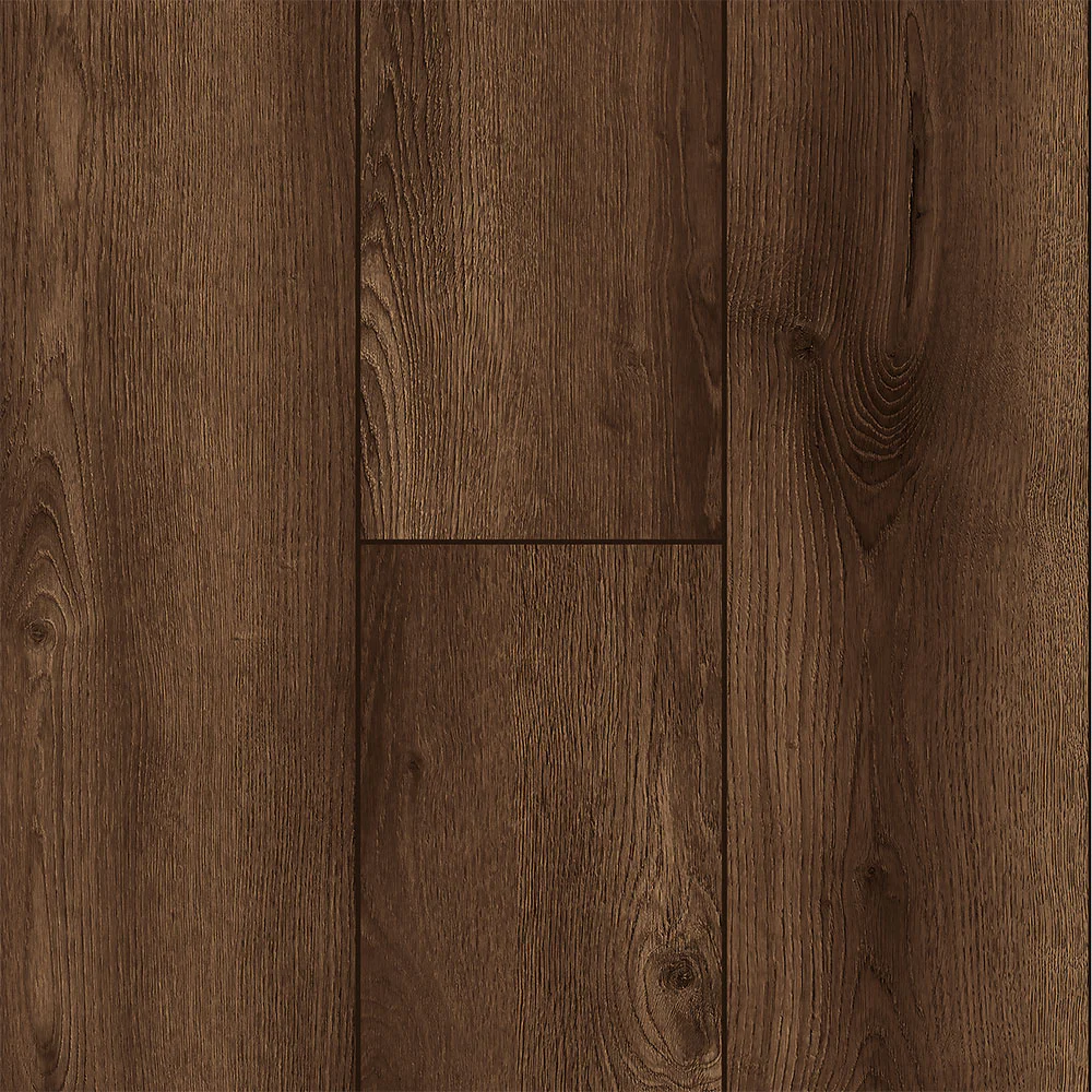 10mm Barnwood Oak w/Pad Water-Resistant Laminate Flooring 8.03 in. Wide x 47.64 in. Long
