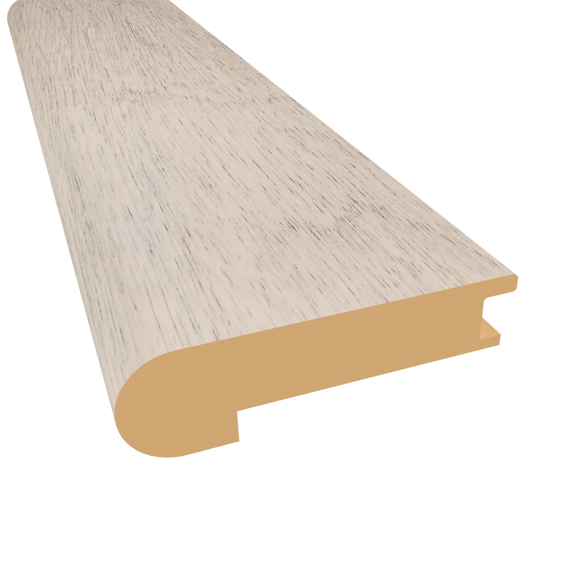 Prefinished Misty Brazilian Oak Hardwood 9/16 in. Thick x 2.75 in. Wide x 78 in. Length Stair Nose