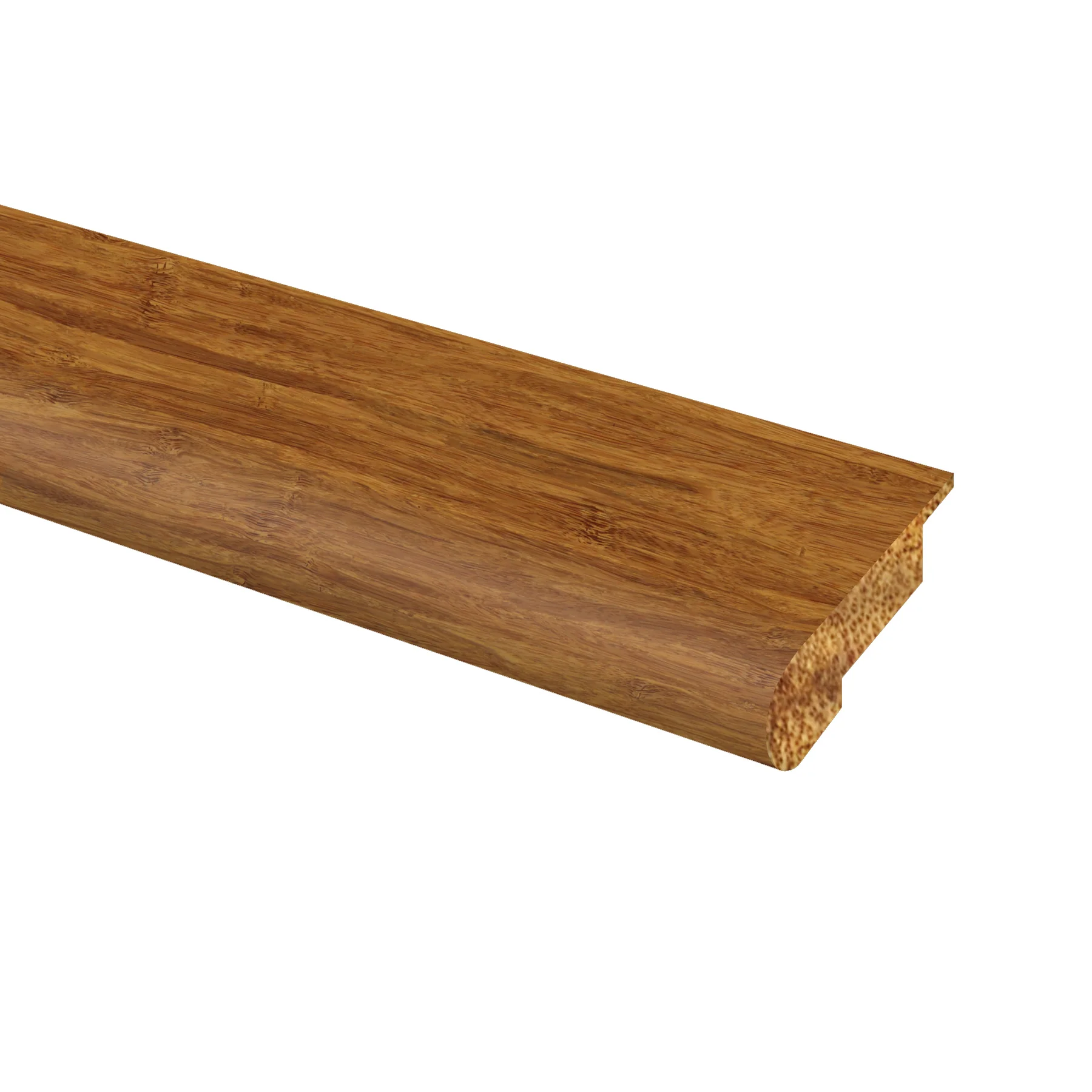 Prefinished Quick Click Strand Carbonized Bamboo 5/8 in. T x 3.25 in. W x 72 in. L Stair Nose
