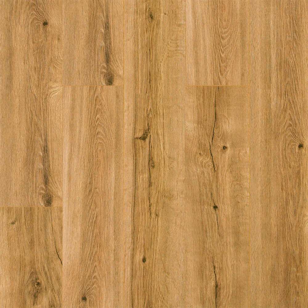 9mm w/pad Lake Worth Oak Water-Resistant Hybrid Resilient Flooring 7.56 in. Wide x 50.63 in. Long