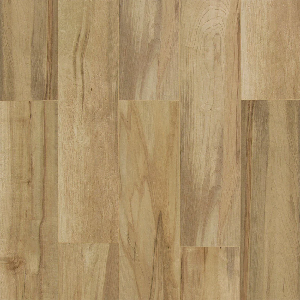 9mm w/pad Preston Peak Maple Water-Resistant Hybrid Resilient Flooring 7.56 in. Wide x 50.63 in. Long