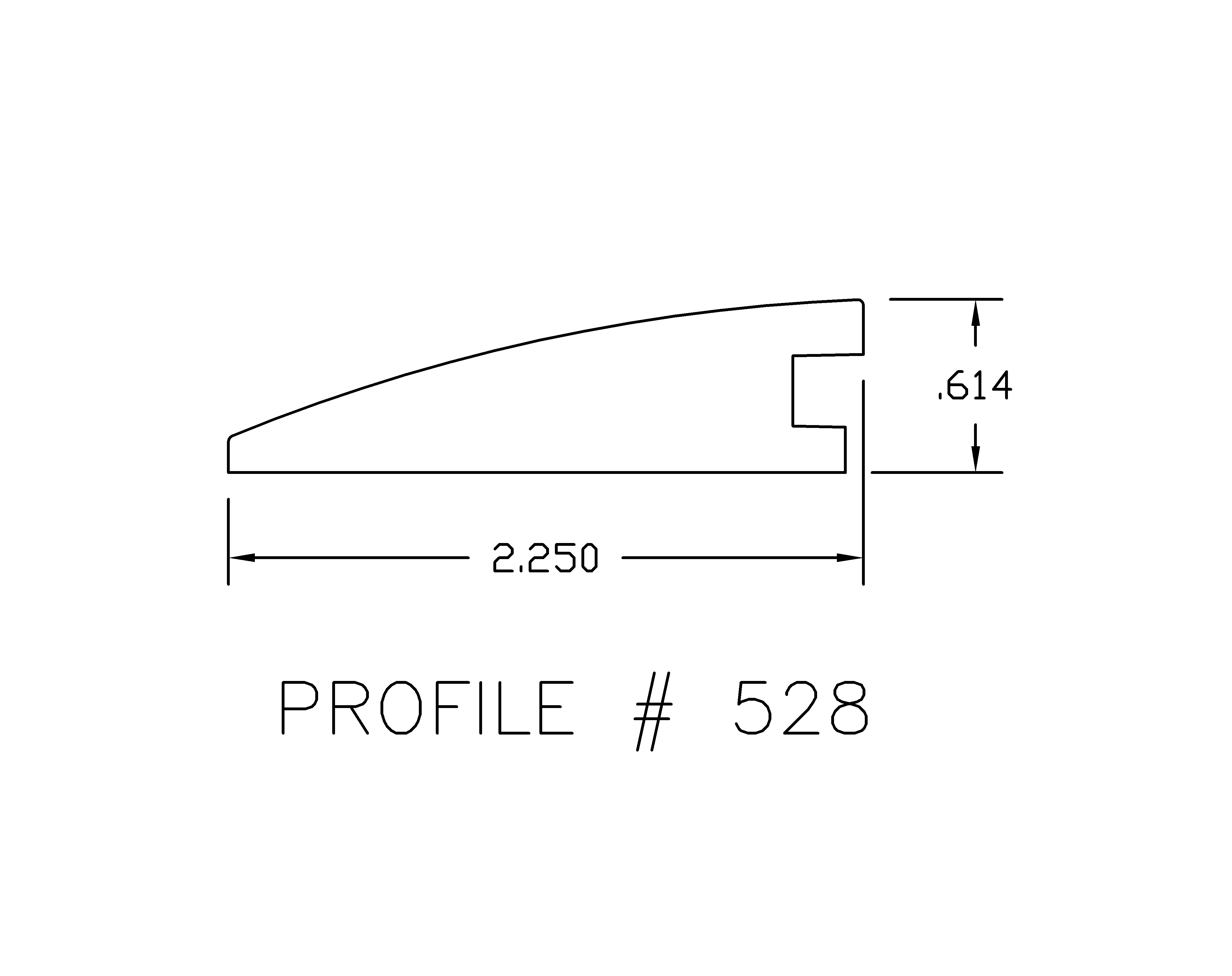 Prefinished White Oak Hardwood 5/8 in. Thick x 2.125 in. Wide x 78 in. Length Reducer