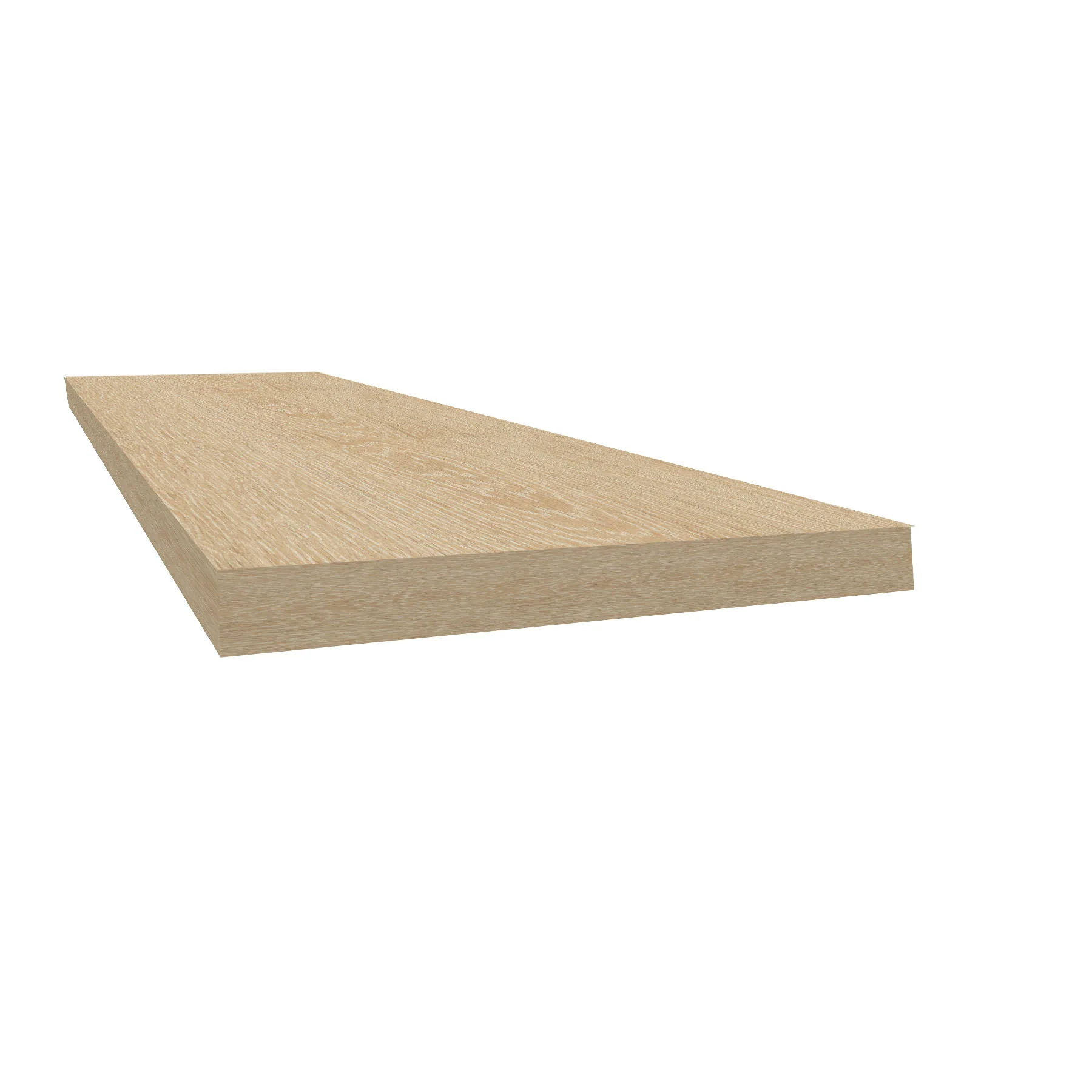 ReNature Cardiff Red Oak 48" Square Retrofit Tread with Retrun