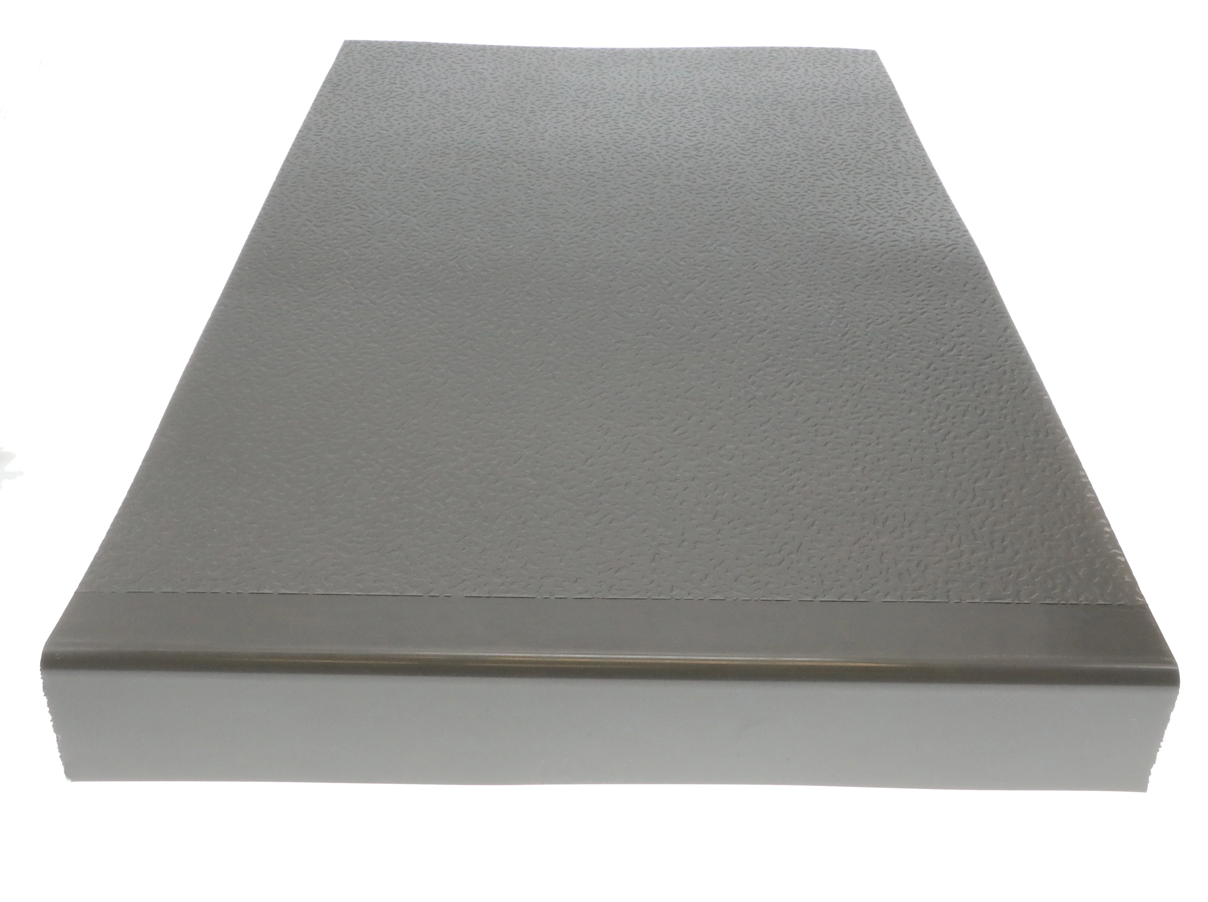 2700-rubber-hammered-stair-tread-and-riser-square-nose-20-63-x-48-charcoal-1.webp Rubber Hammered Stair Tread and Riser Square Nose 20.63"x 48" Charcoal