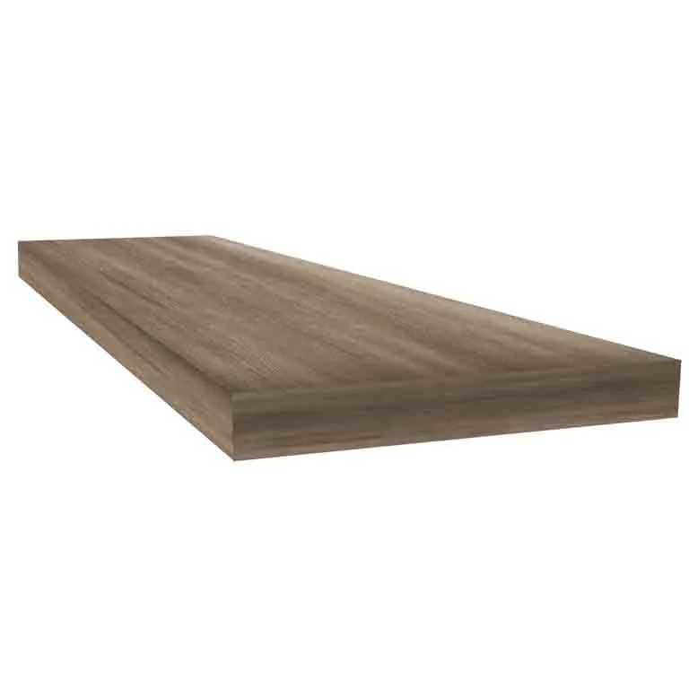 Tavern Greige Oak 48" inch Square Retrofit Tread with Return