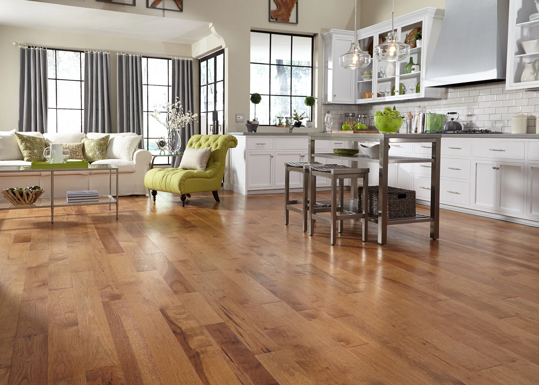 3/4 in. Sugar Mill Hickory Prefinished Solid Hardwood Flooring 5 in. Wide