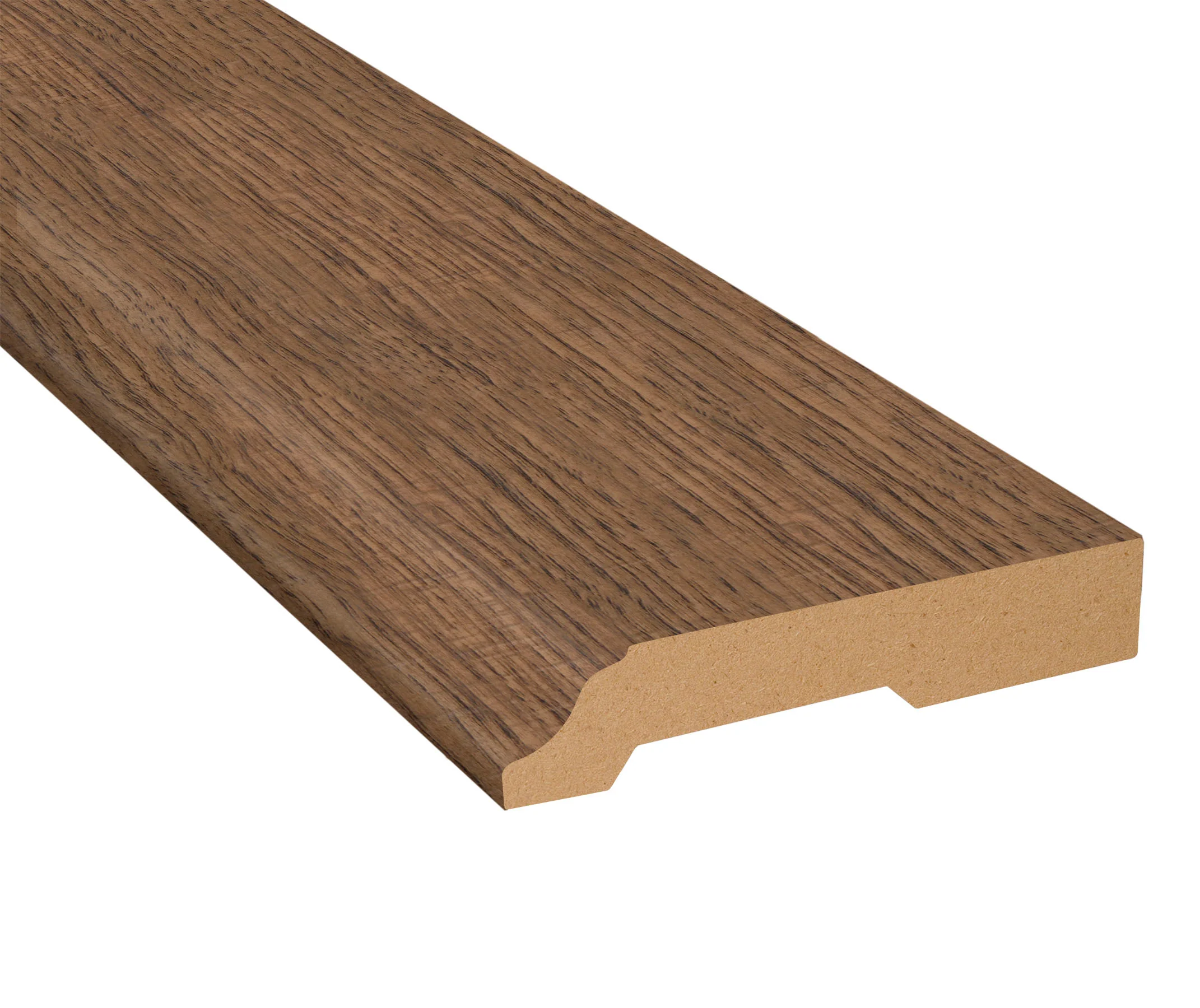 Truffle Oak Laminate 3-1/4 in. Tall x 0.63 in. Thick x 7.5 ft. Length Baseboard