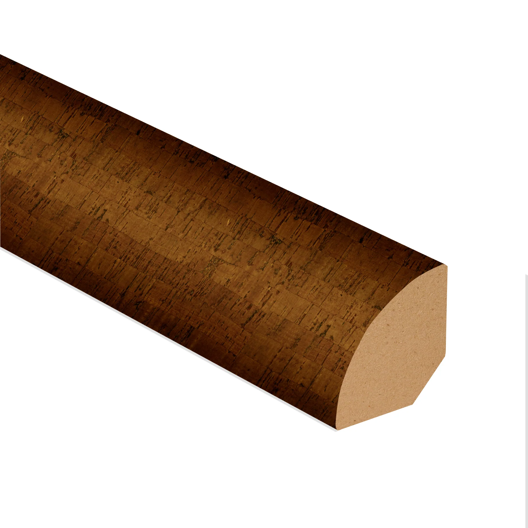 Wintergreen Chestnut Cork 3/4 in. Tall x 0.75 in. Wide x 7.5 ft. Length Quarter Round