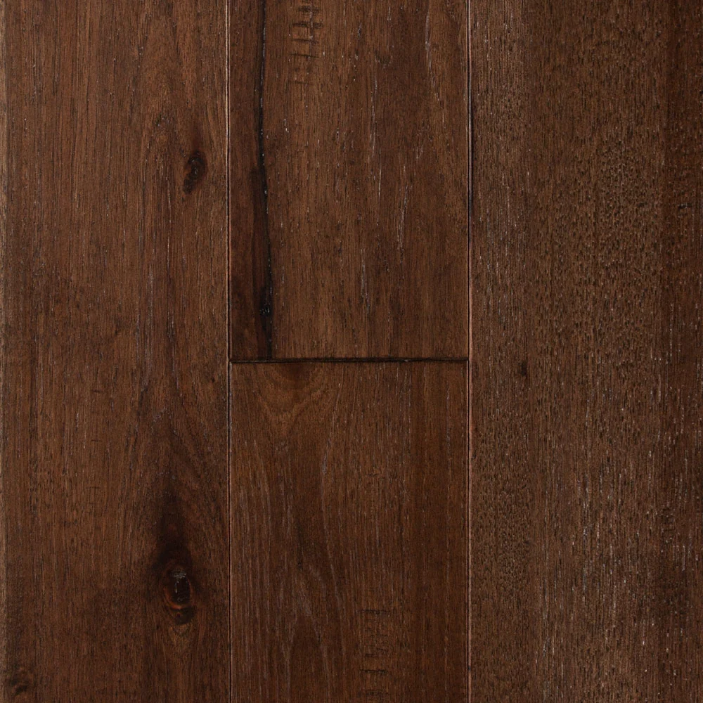 Distressed Prefinished Solid Hardwood Hunters Creek Hickory 3/4"x 5" - Odd-Lot-As-Is - Stack Out - 517.5 Sq. Ft.