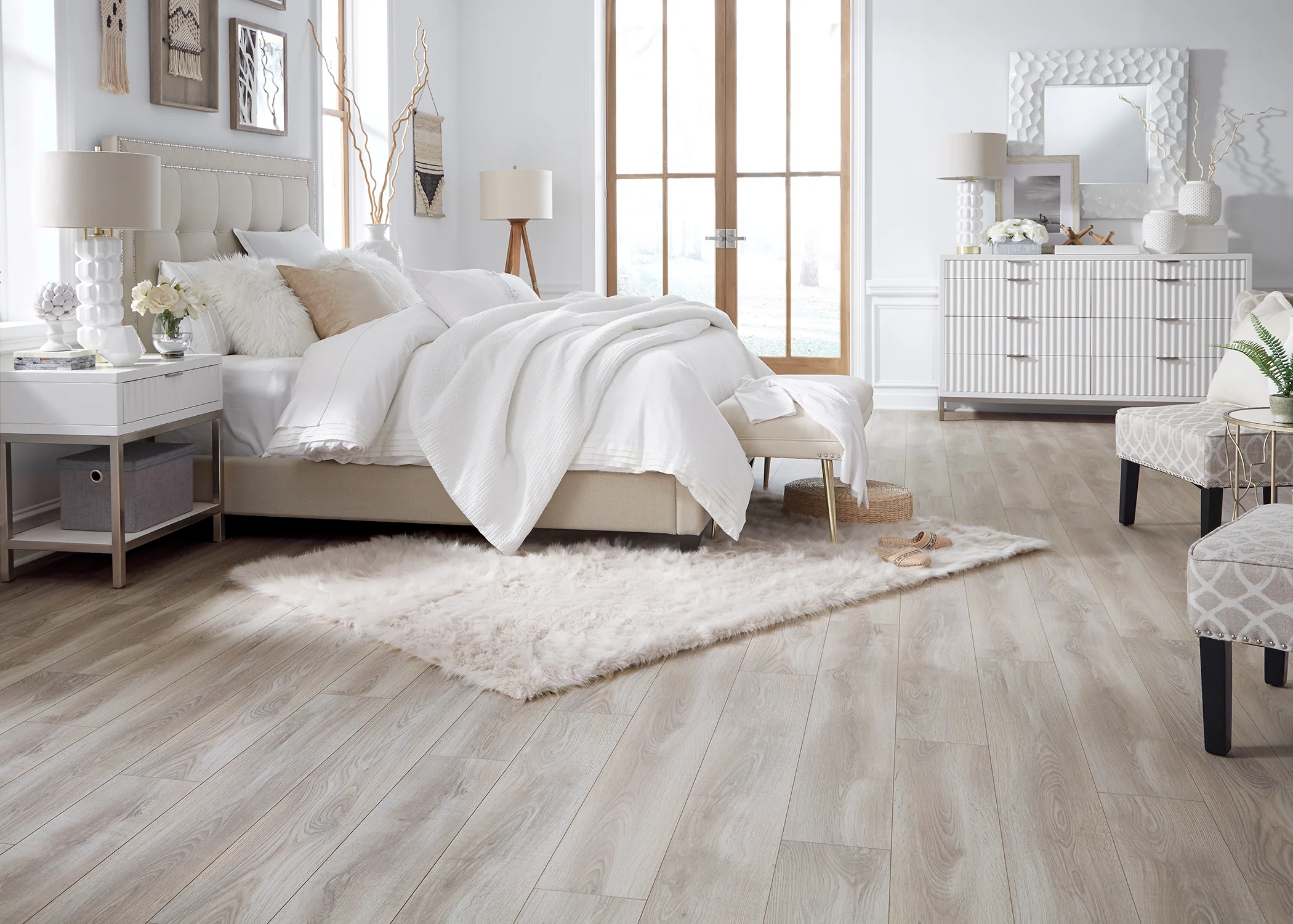 10mm Delaware Bay Driftwood w/pad Laminate Flooring 7.6 in. Wide x 54.45 in. Long