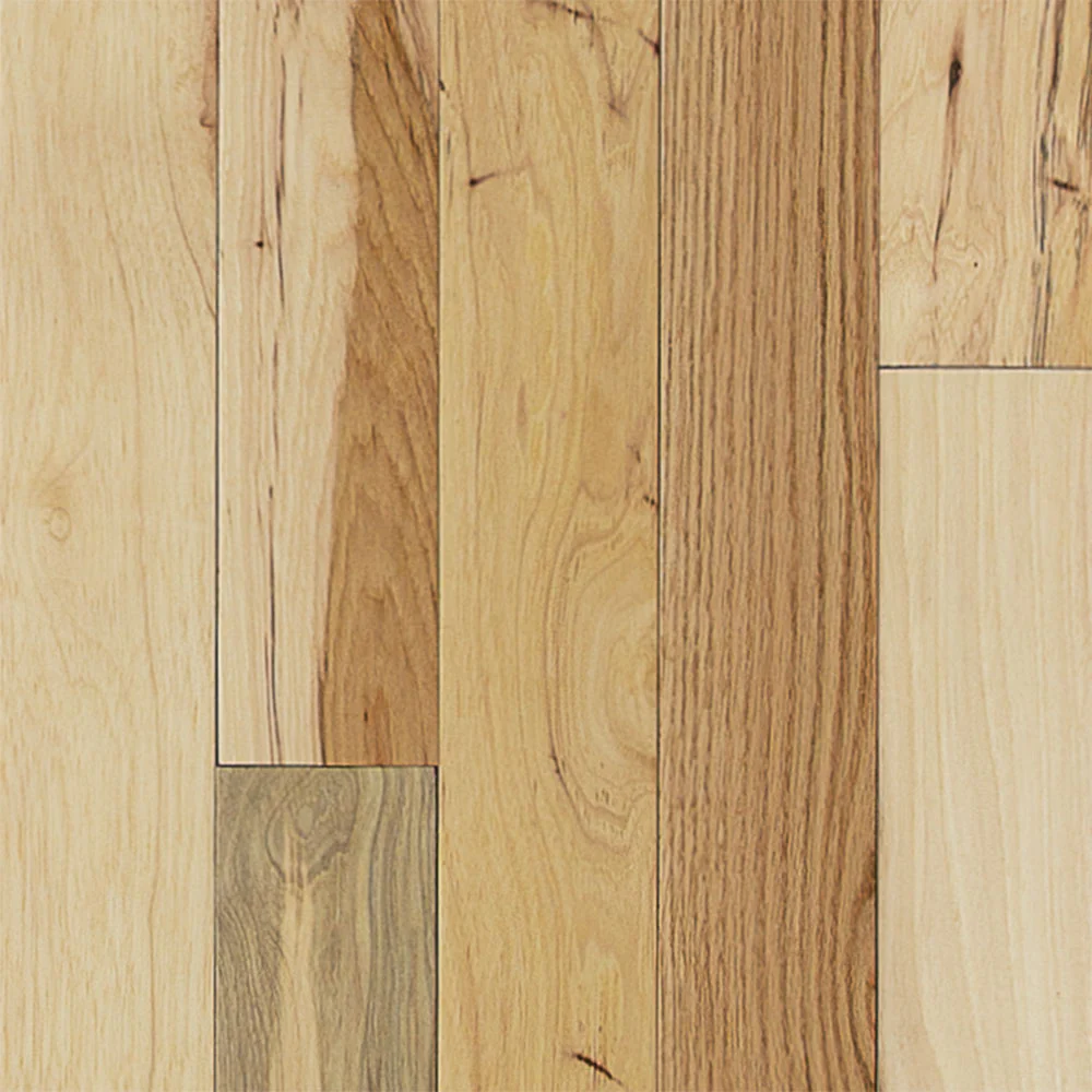 3/4 in. Millrun Hickory Prefinished Solid Hardwood Flooring 3.25 in. Wide