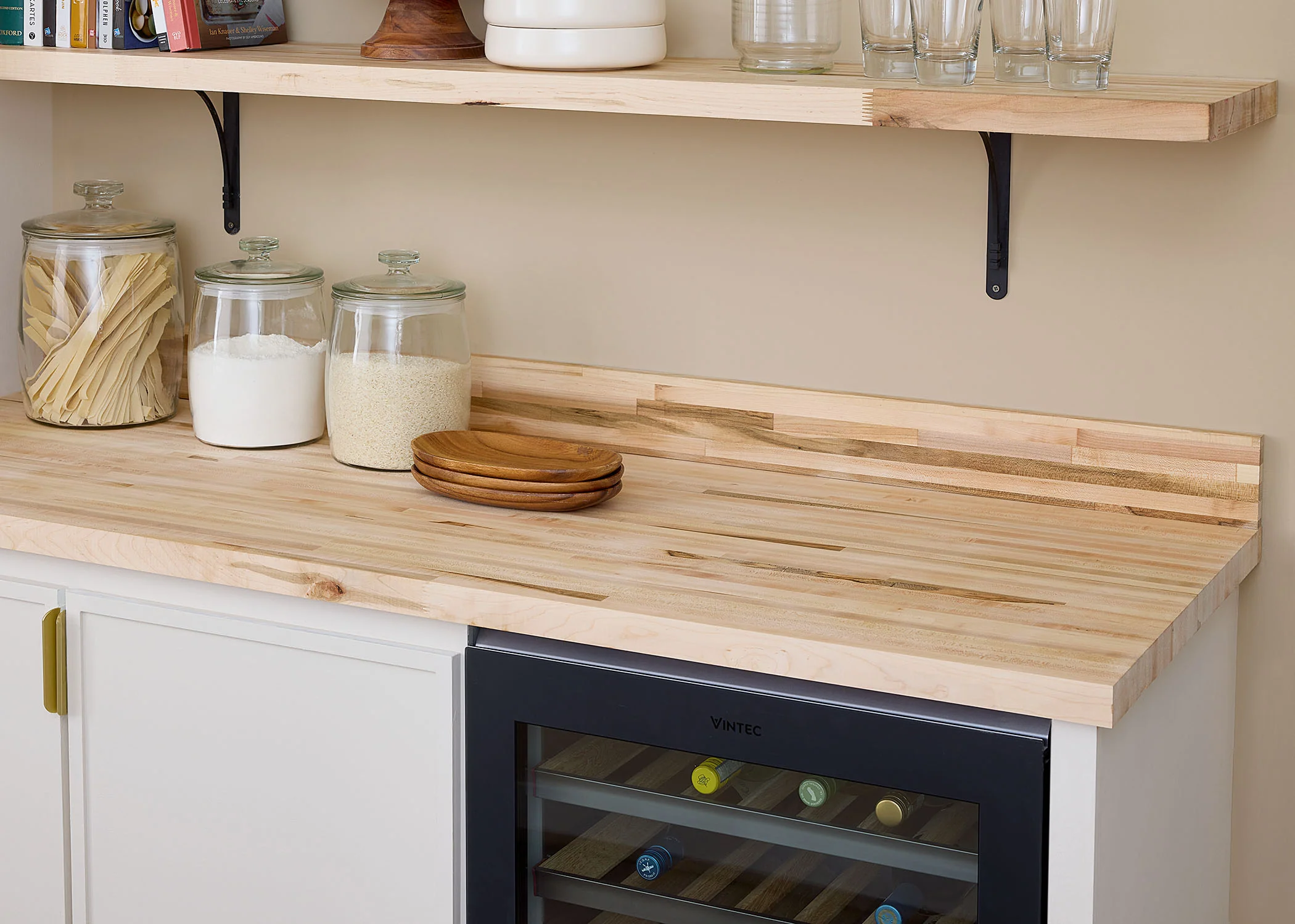 Unf. Signature Maple 12 ft. L x 4 in. W x 3/4 in. Thick Solid Butcher Block Backsplash