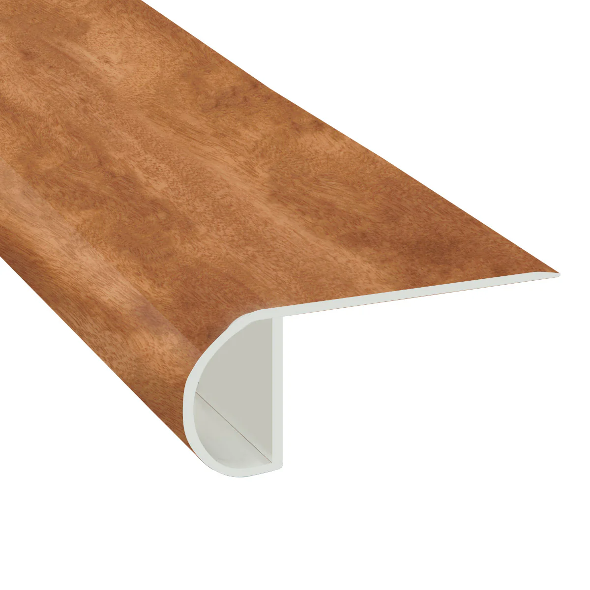 Brazilian Koa Vinyl Waterproof 2.25 in wide x 7.5 ft Length Low Profile Stair Nose