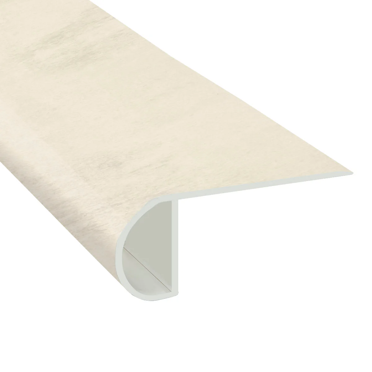 Crescent Moon Stone Waterproof Laminate 1 in. T x 2.23 in. W x 7.5 ft. Length Low Profile Stair Nose