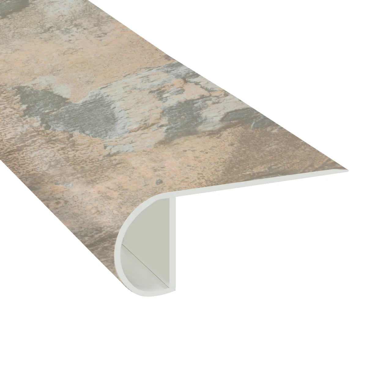 3477-pewter-travertine-waterproof-vinyl-1in-thick-x-2-23in-wide-x-7-5-ft-length-low-profile-stair-nose-1.webp Pewter Travertine Waterproof Vinyl 1in. Thick x 2.23in. Wide x 7.5 ft. Length Low Profile Stair Nose