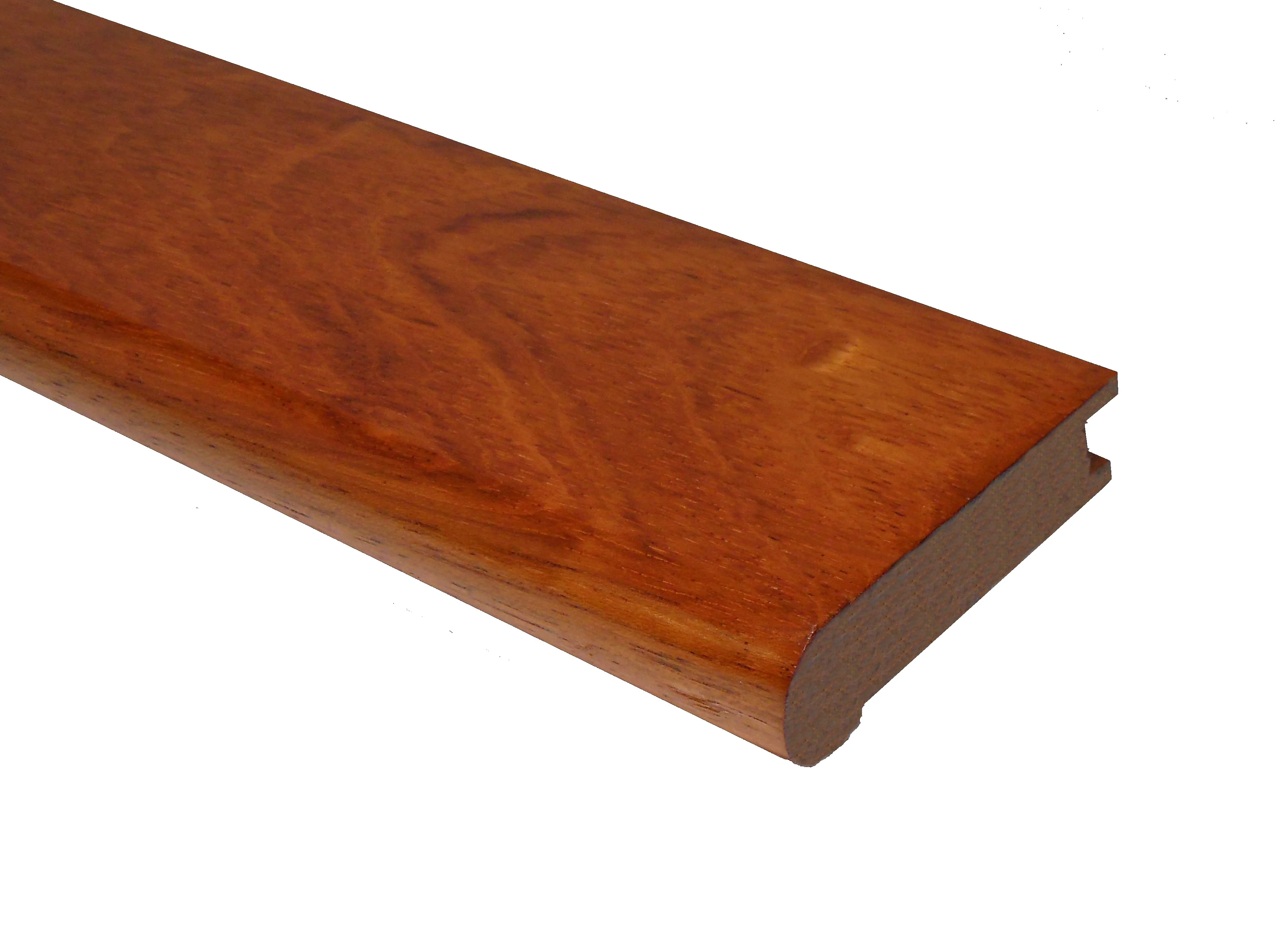 Prefinished Brazilian Cherry 3/4 in. Thick x 3.13 in. Wide x 6.5 ft. Length Stair Nose