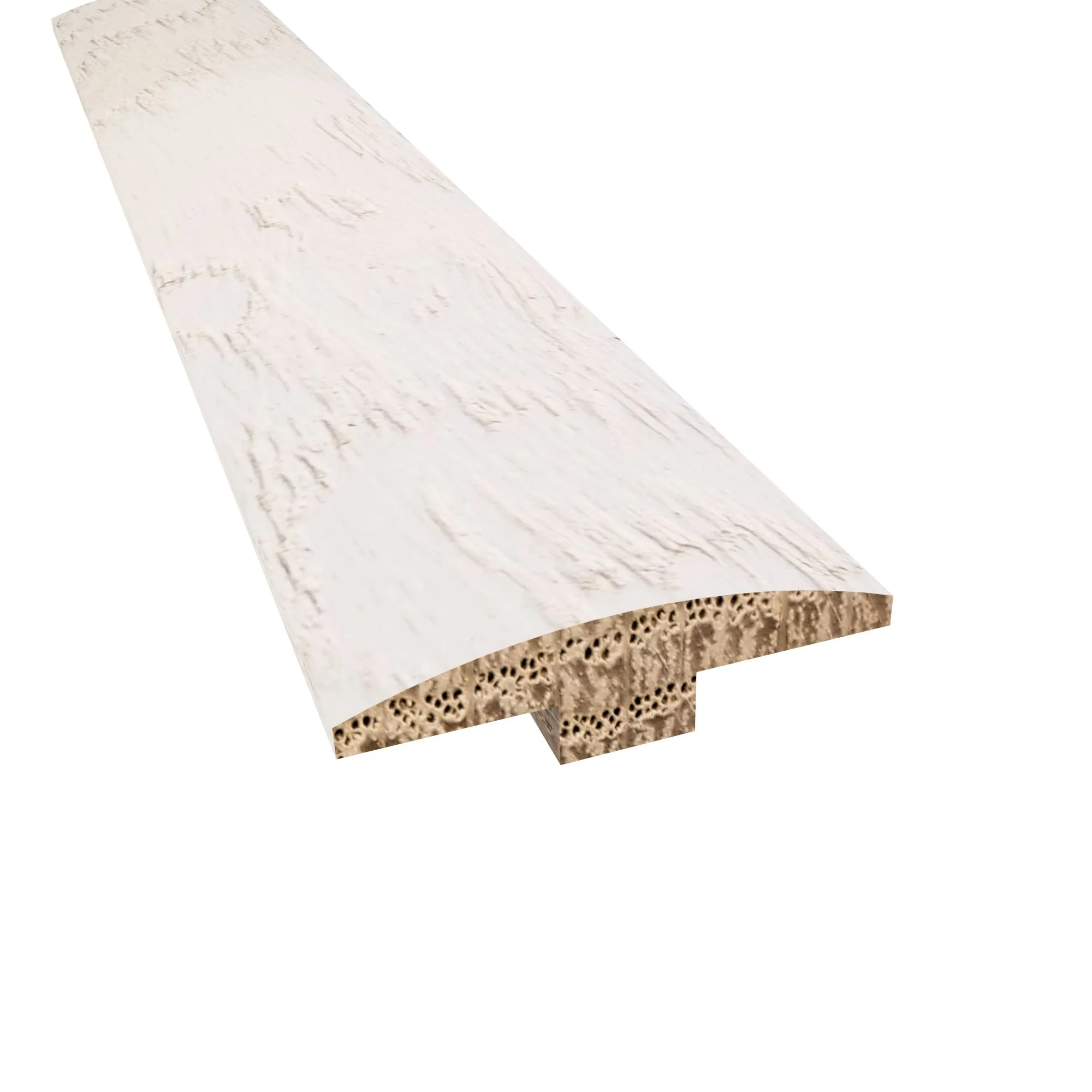 Prefinished Chelsea Chevron Hardwood 1/4 in. Thick x 2 in. Wide x 78 in. Length T-Molding