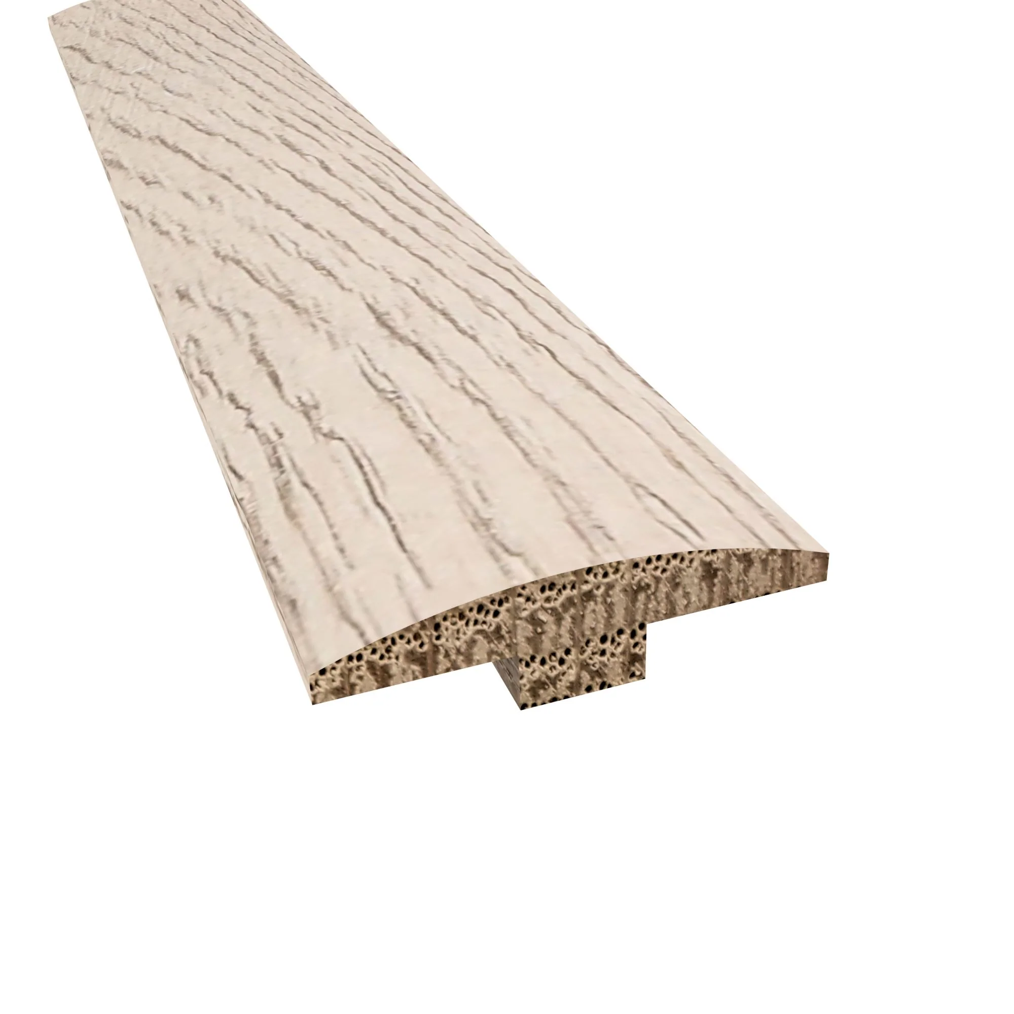 Prefinished Cobble HIll Chevron Hardwood 1/4 in. Thick x 2 in. Wide x 78 in. Length T-Molding