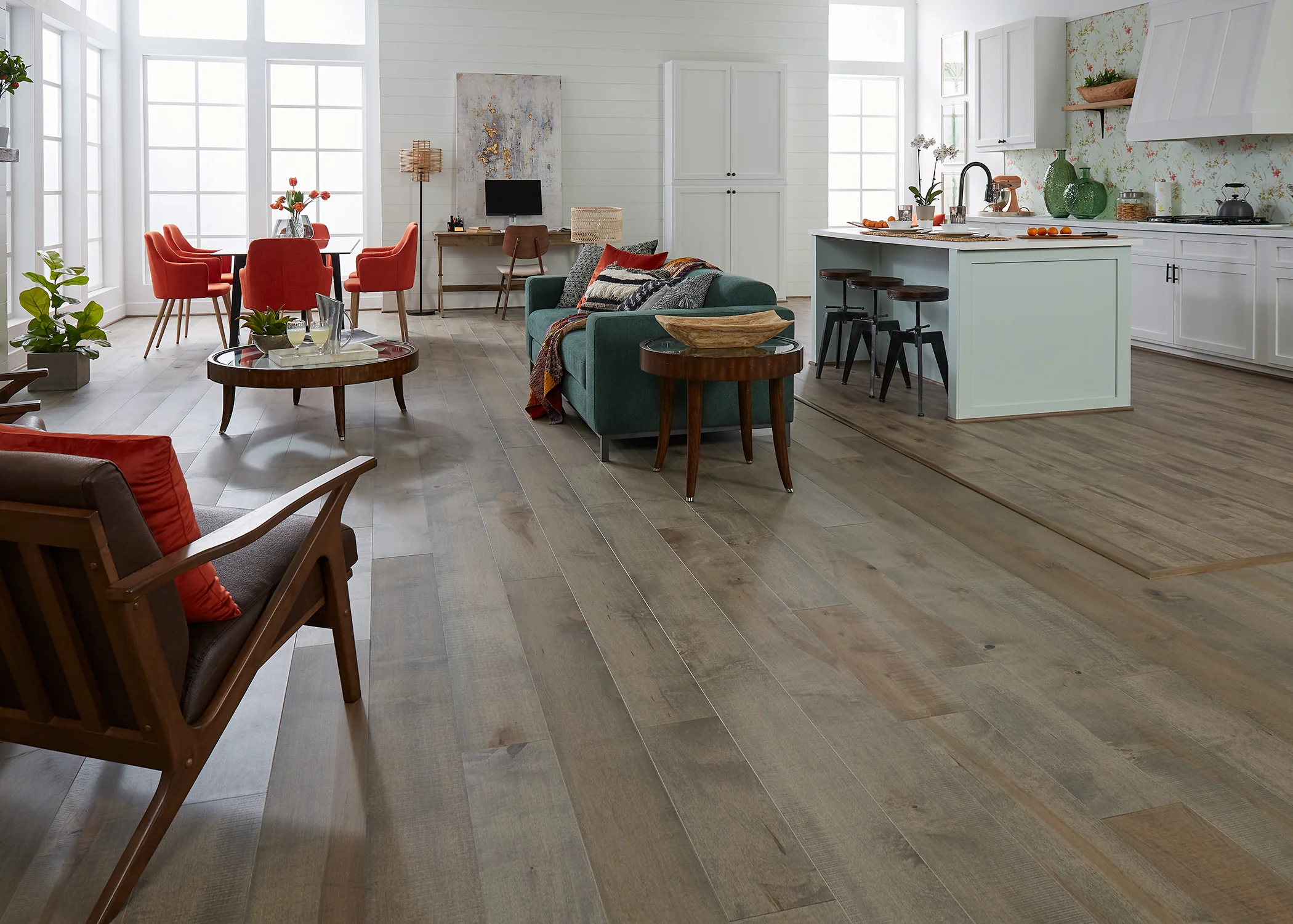 9/16 in. Rattan Maple Prefinished Engineered Hardwood Flooring 7.5 in. Wide