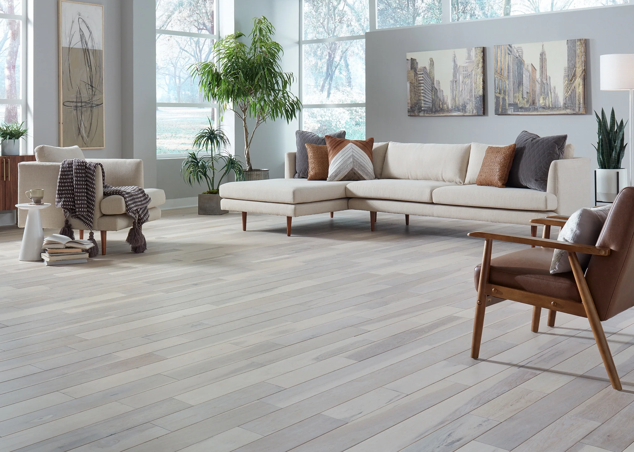 3/4 in. Hatteras Hickory Prefinished Solid Hardwood Flooring 5 in. Wide