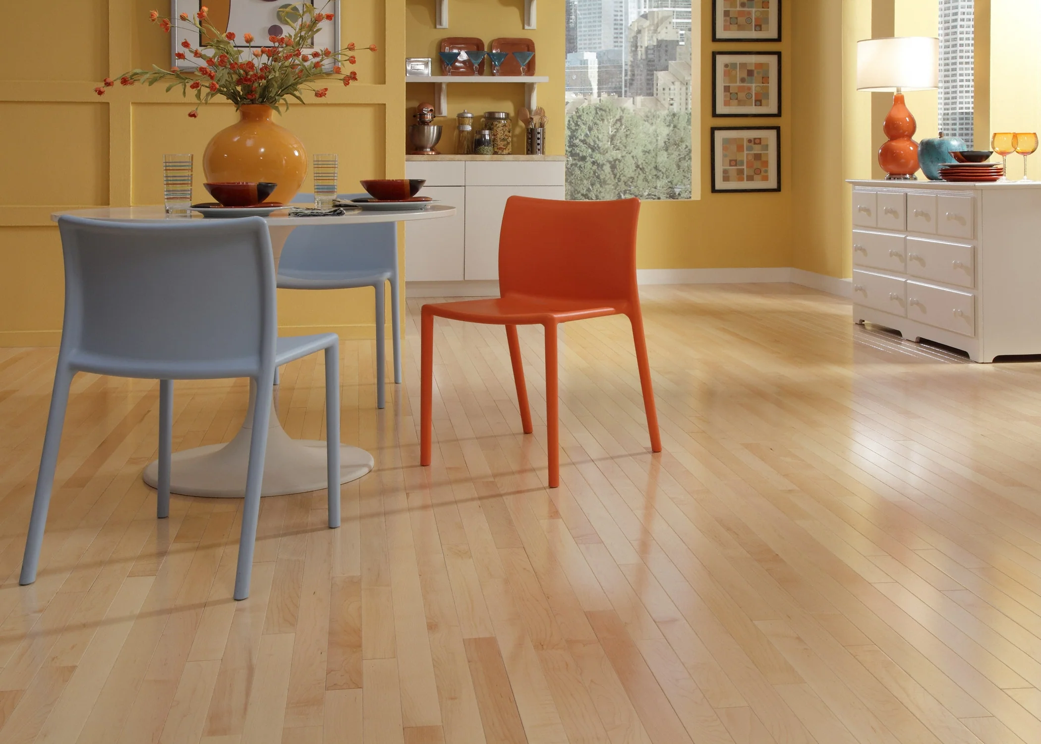 3/4 in. Maple Prefinished Solid Hardwood Flooring 3.25 in. Wide