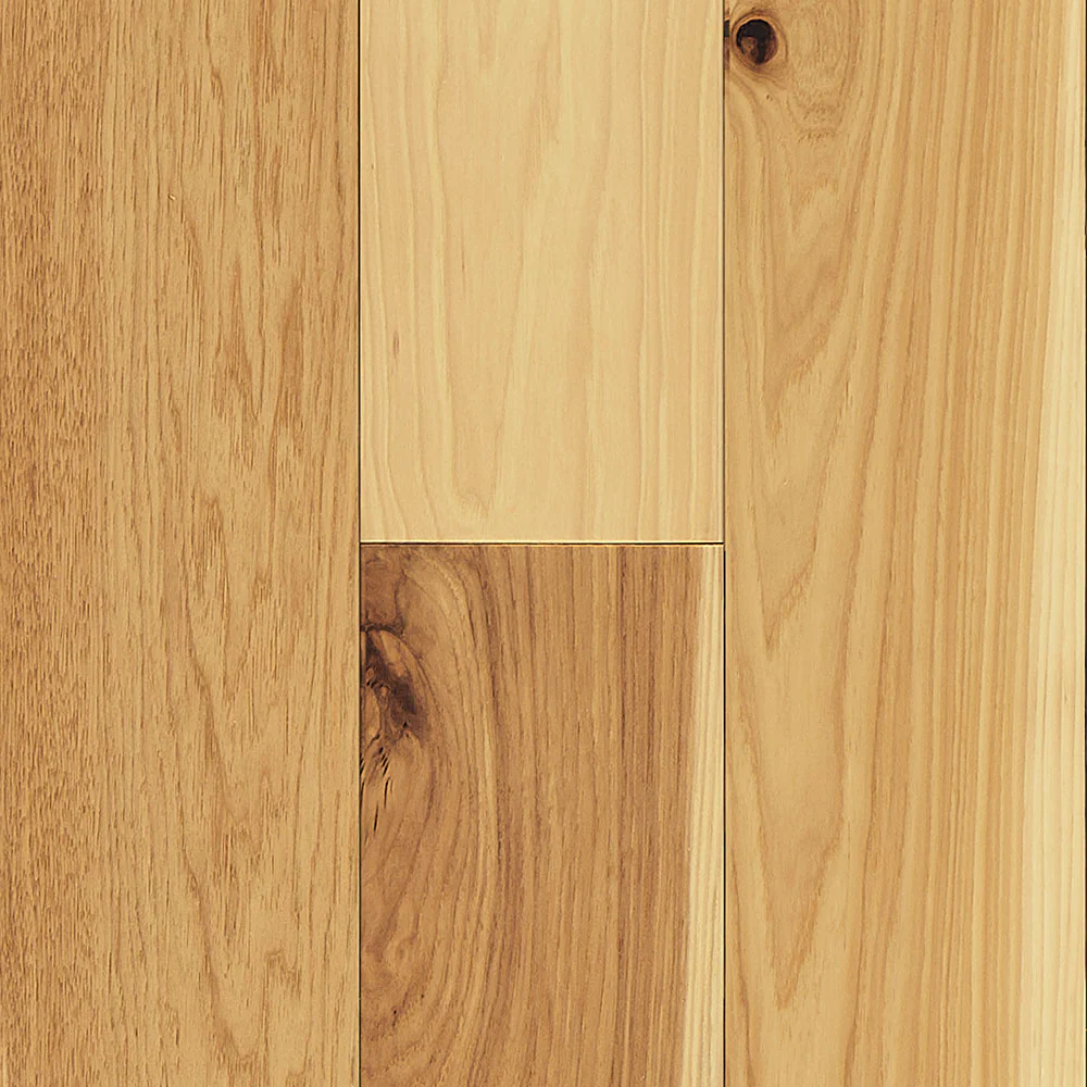 3/4 in. Natural Matte Hickory Prefinished Solid Hardwood Flooring 5 in. Wide