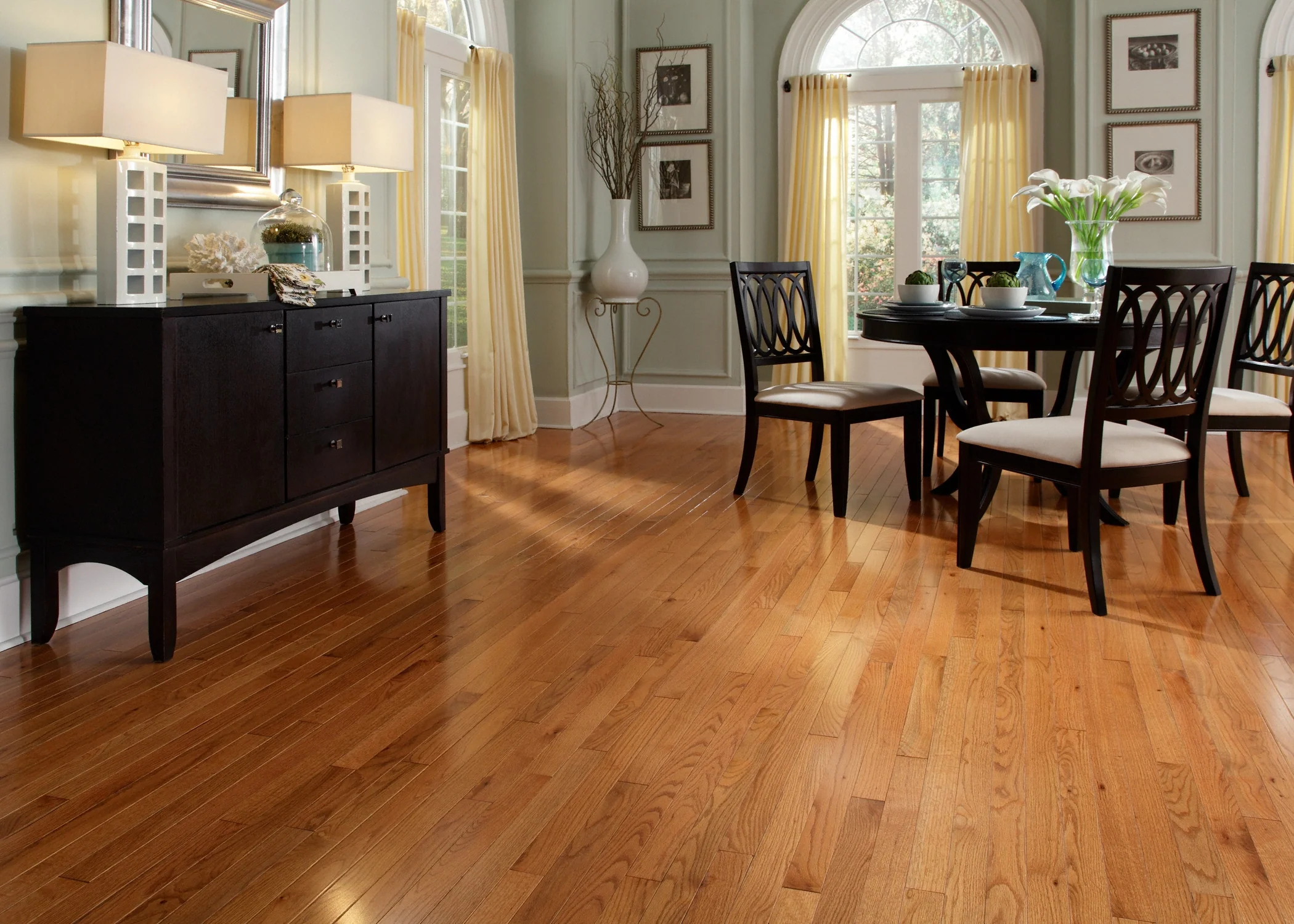 3/4 in. Butterscotch Oak Prefinished Solid Hardwood Flooring 3.25 in. Wide