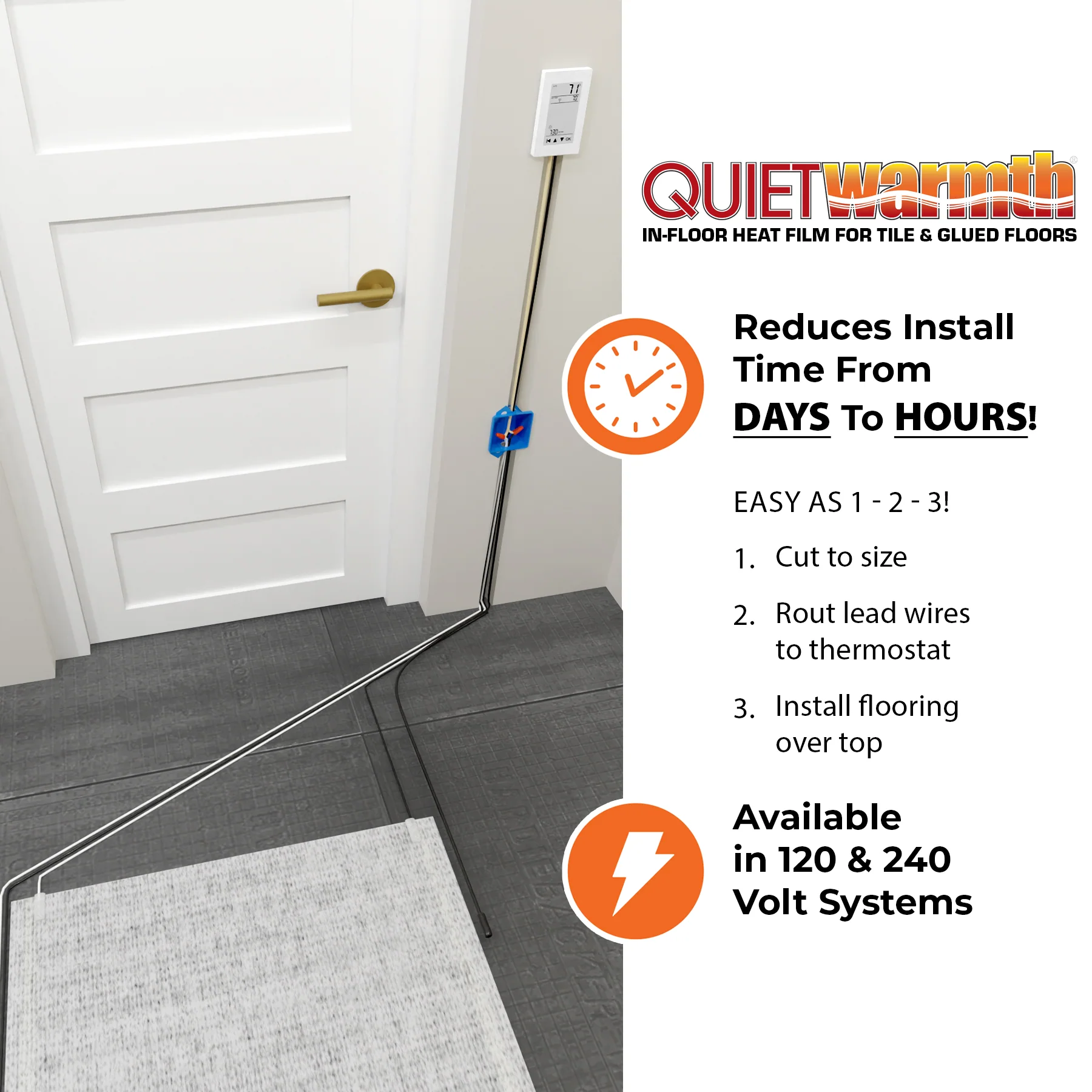 470-1-5-ft-w-x-10-ft-l-120v-radiant-floor-heating-system-for-tile-flooring-peel-and-stick-panel-6.webp 1.5 ft. W x 10 ft. L 120V Radiant Floor Heating System for Tile Flooring Peel and Stick Panel