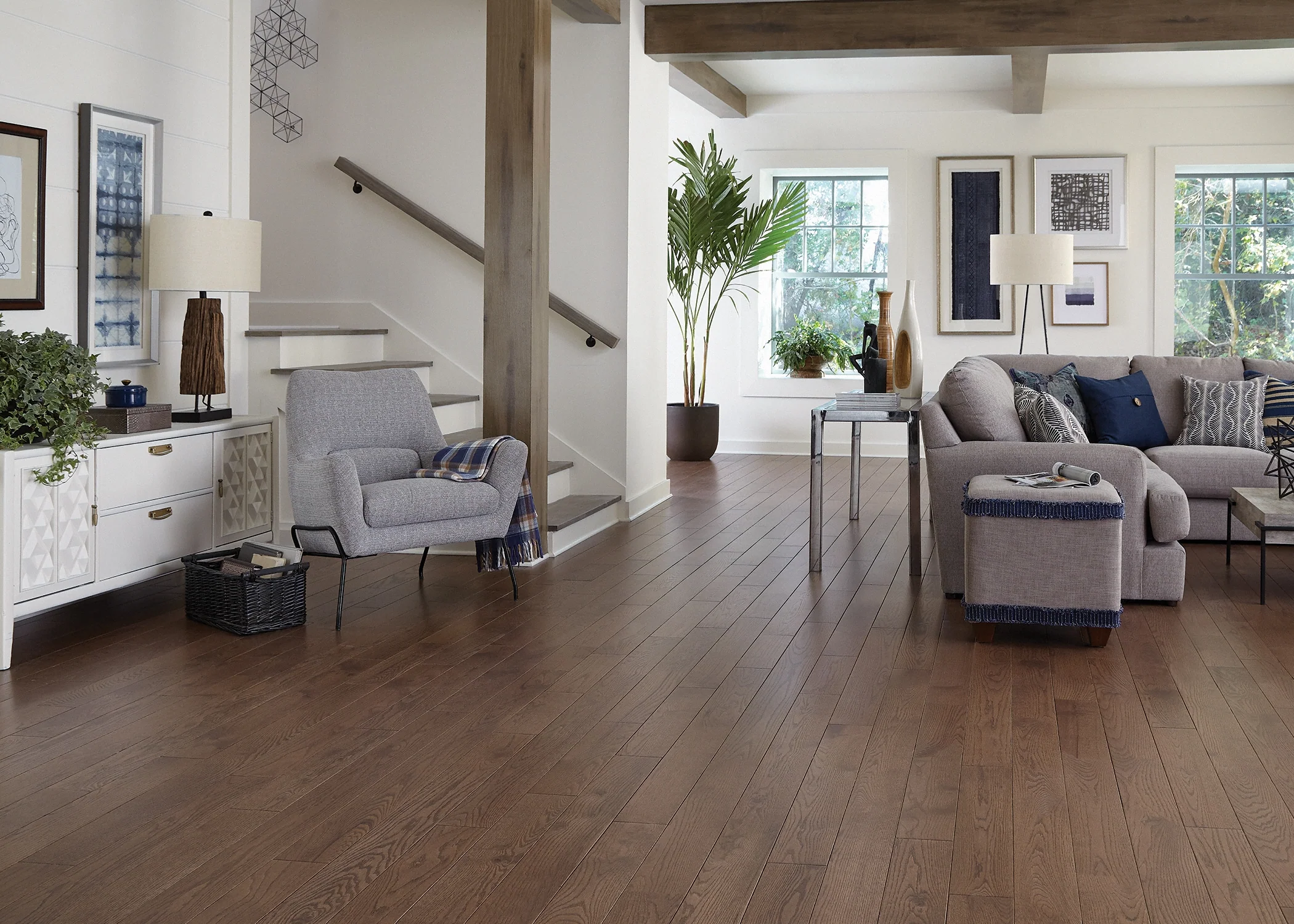 3/4 in. Haverhill Oak Prefinished Solid Hardwood Flooring 5 in. Wide
