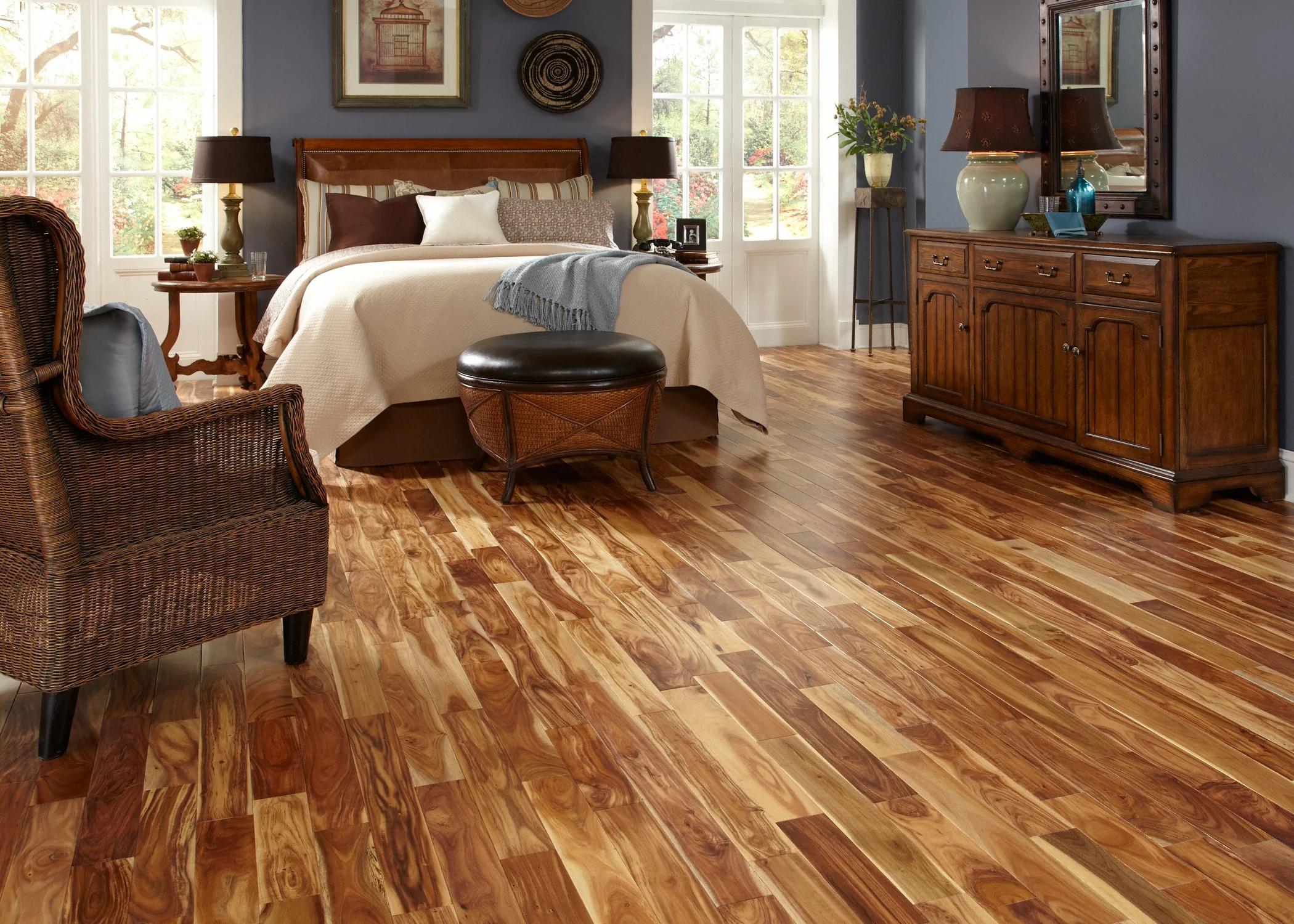 3/4 in. Tobacco Road Acacia Prefinished Solid Hardwood Flooring 3.6 in. Wide