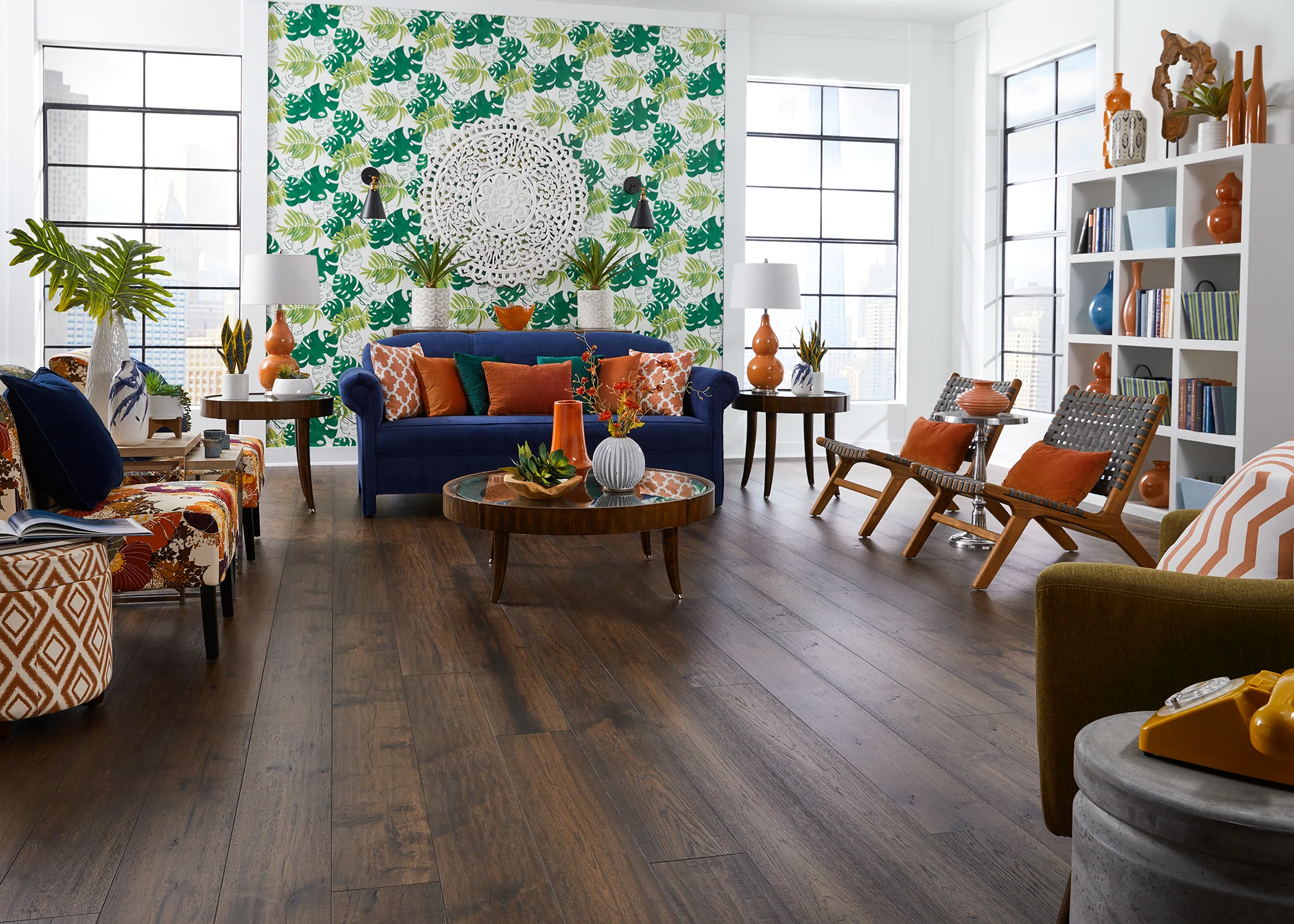 9/16 in. Porter House Hickory Prefinished Engineered Hardwood Flooring 7.5 in. Wide